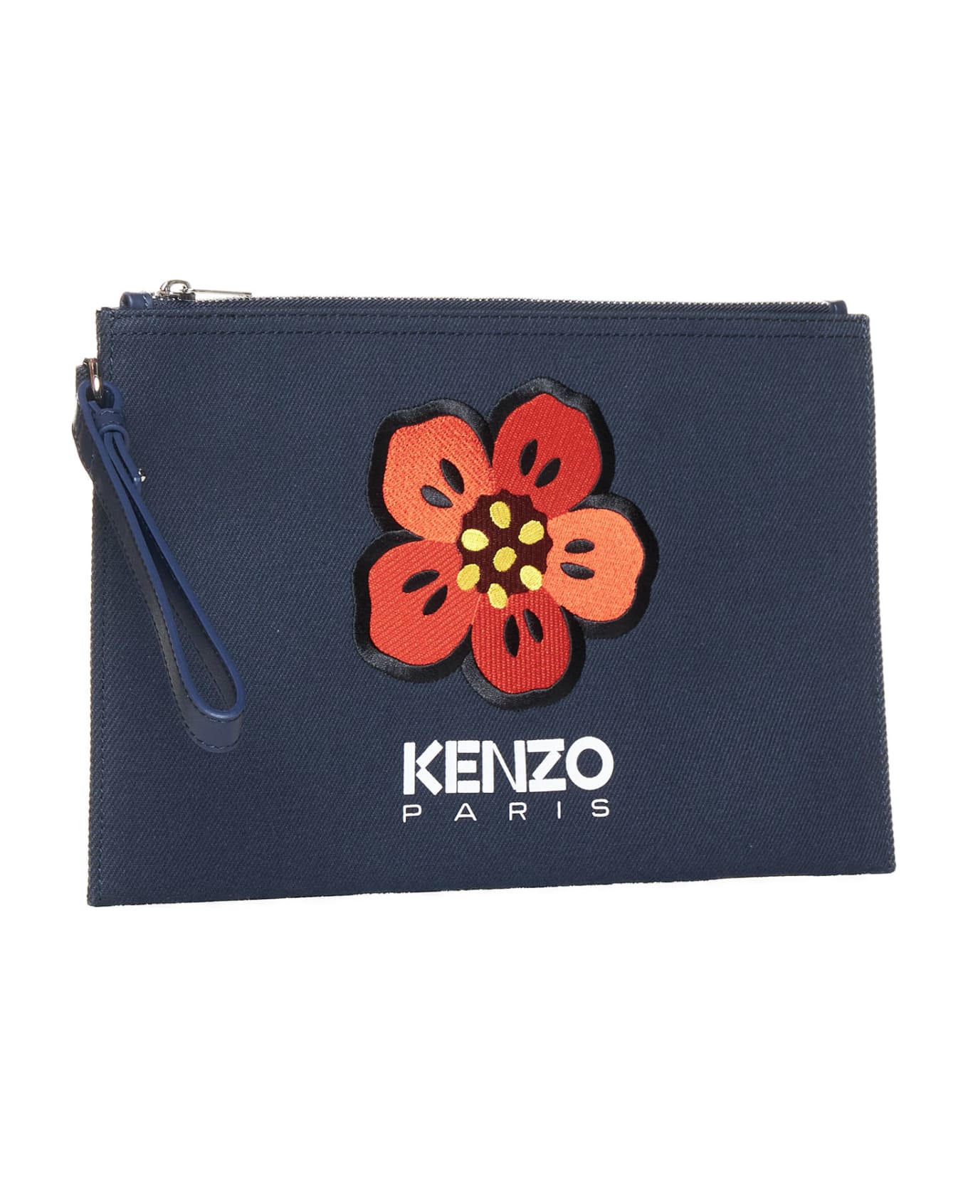 Kenzo Boke Flower Clutch - Navy blue