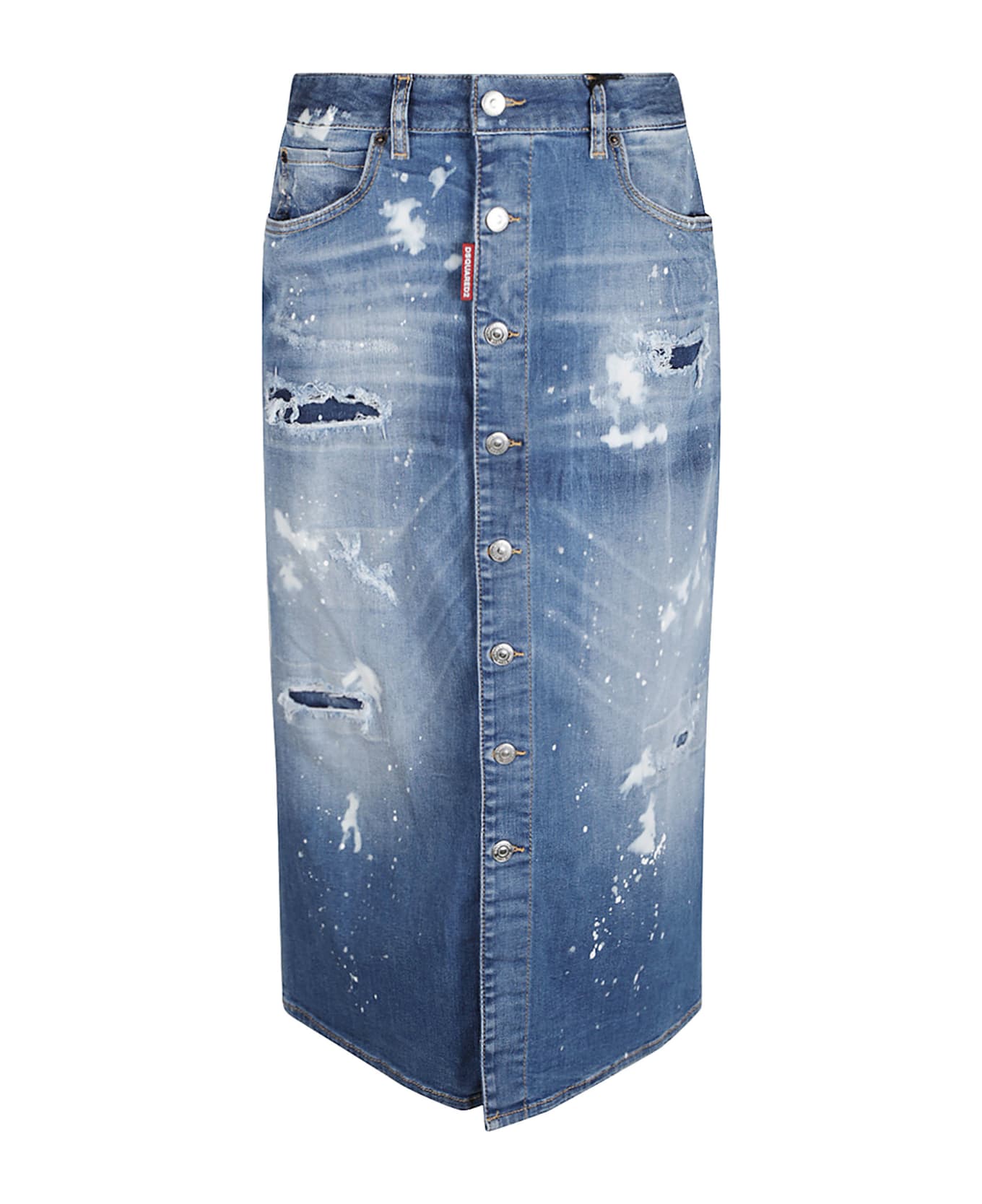 Dsquared2 Denim Long Skirt - Navy Blue スカート
