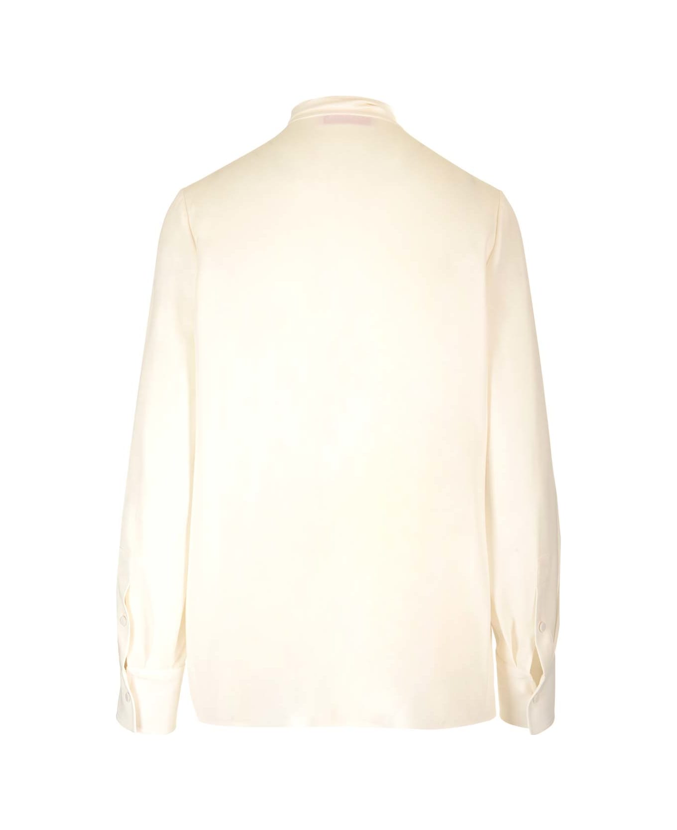 Valentino Silk Georgette Shirt - White