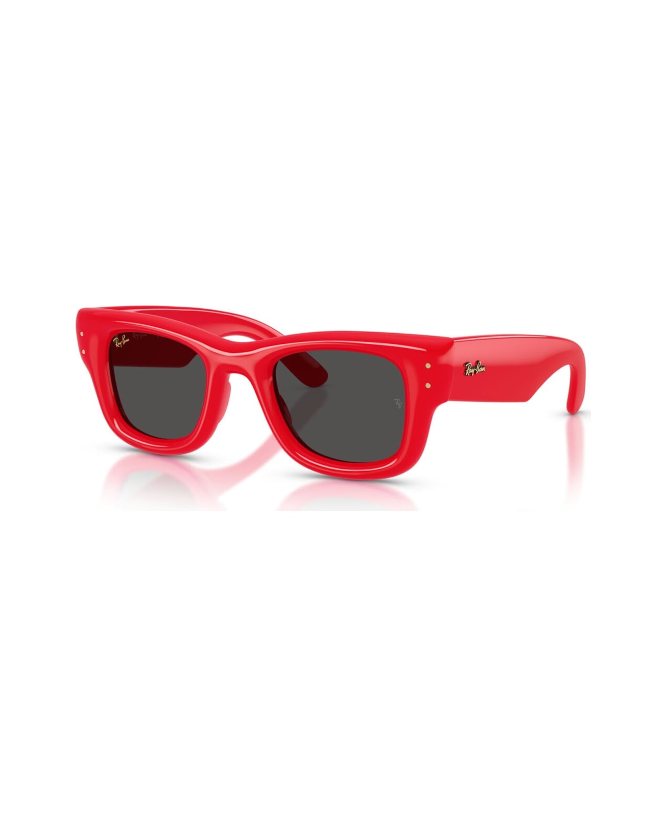 Ray-Ban Rayban Rb4940 Wayfarer Puffer By Asap Rocky 683187 Lucido Rosso Sunglasses - Rosso