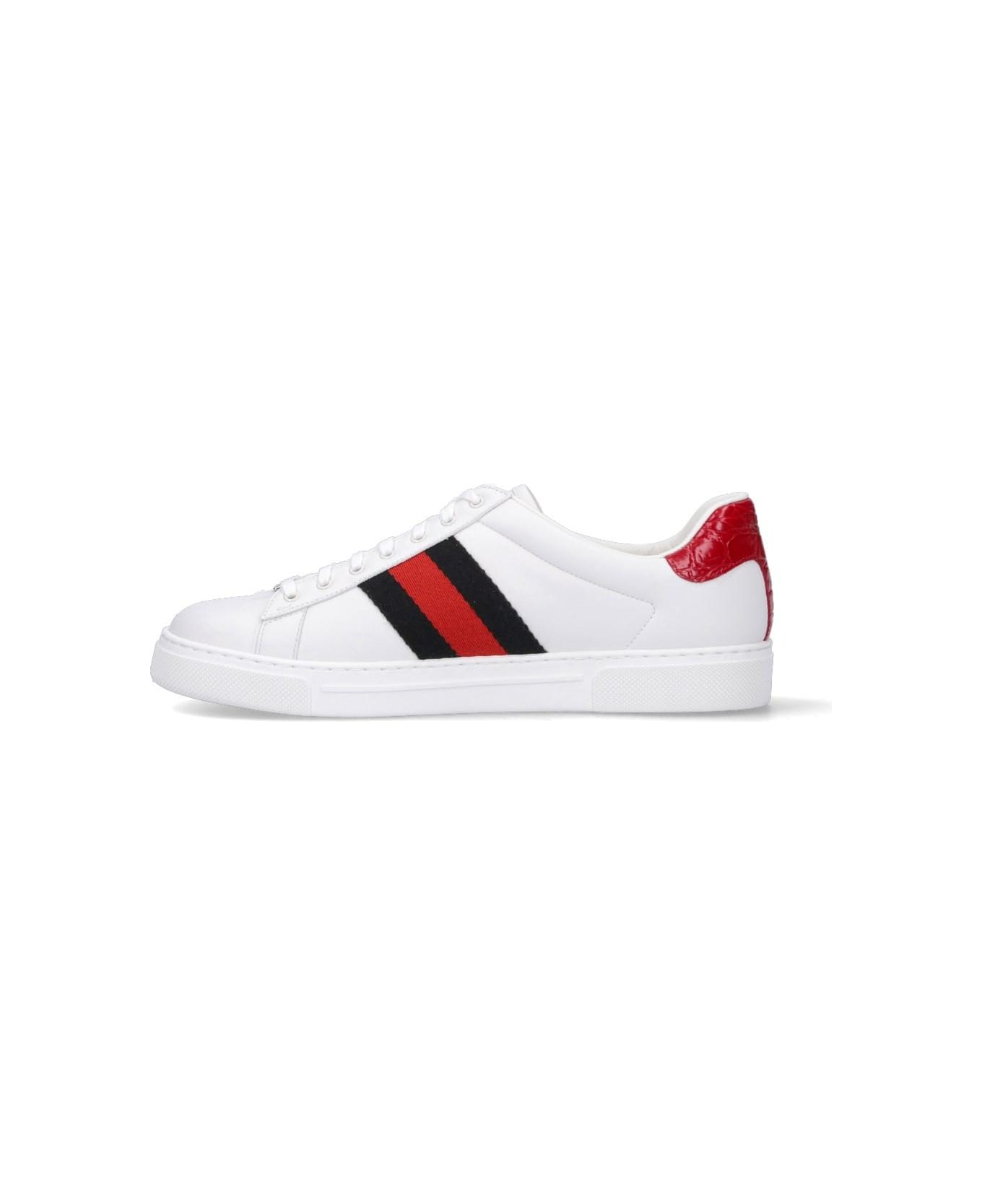 Gucci 'ace' Low-top Sneakers - White