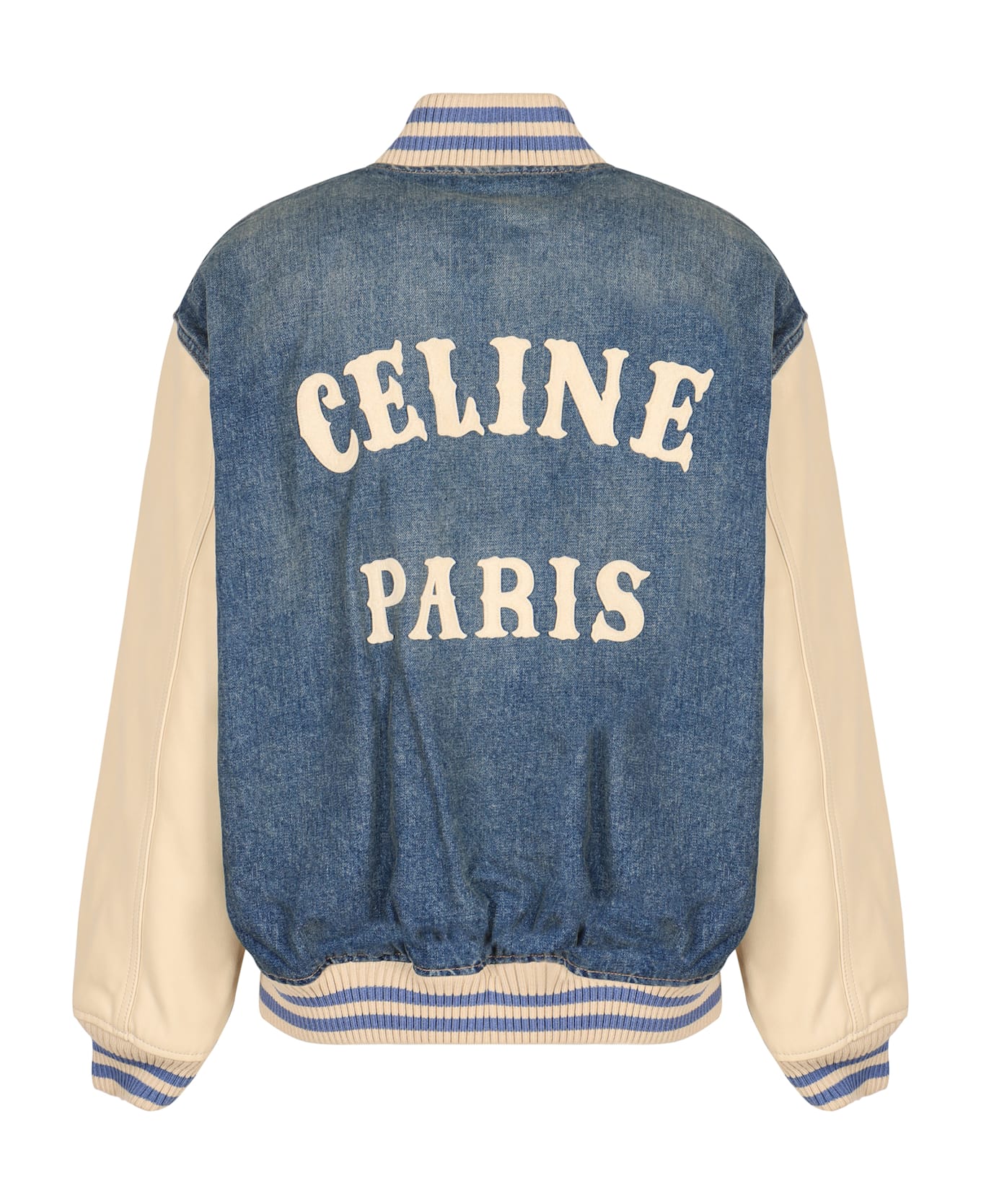 Celine Bomber In Denim - Denim