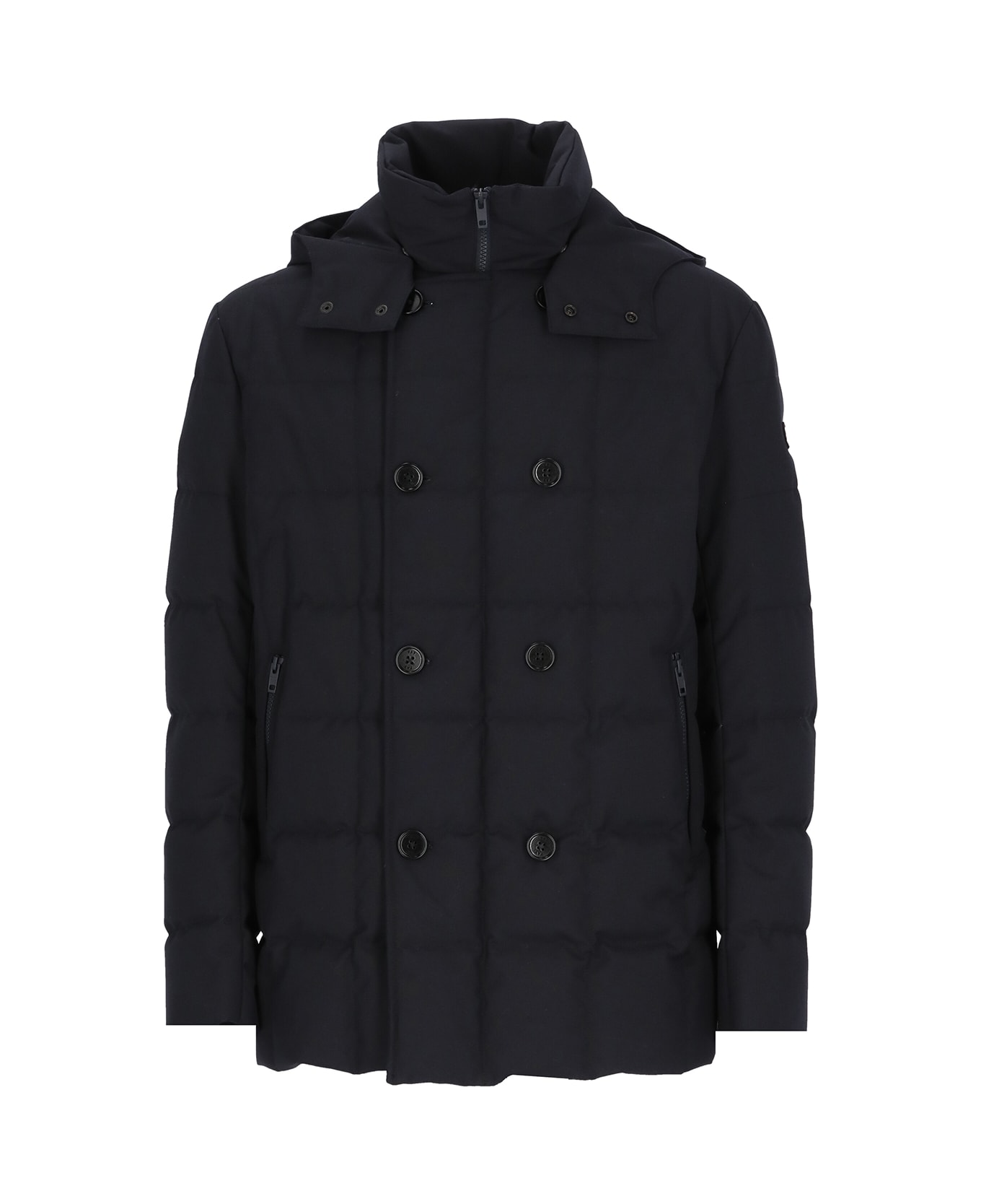 Fay Faux Double-breasted Down Jacket - Blue