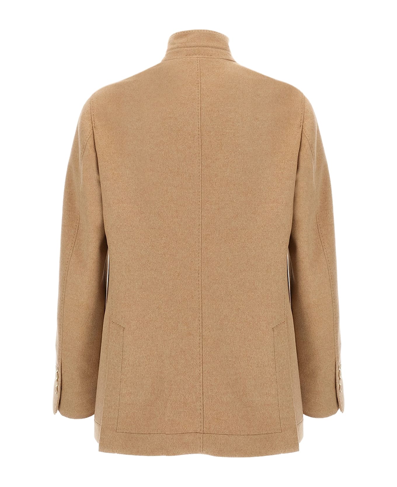 Brunello Cucinelli Cashmere And Vicuna Coat - BLUNAVY