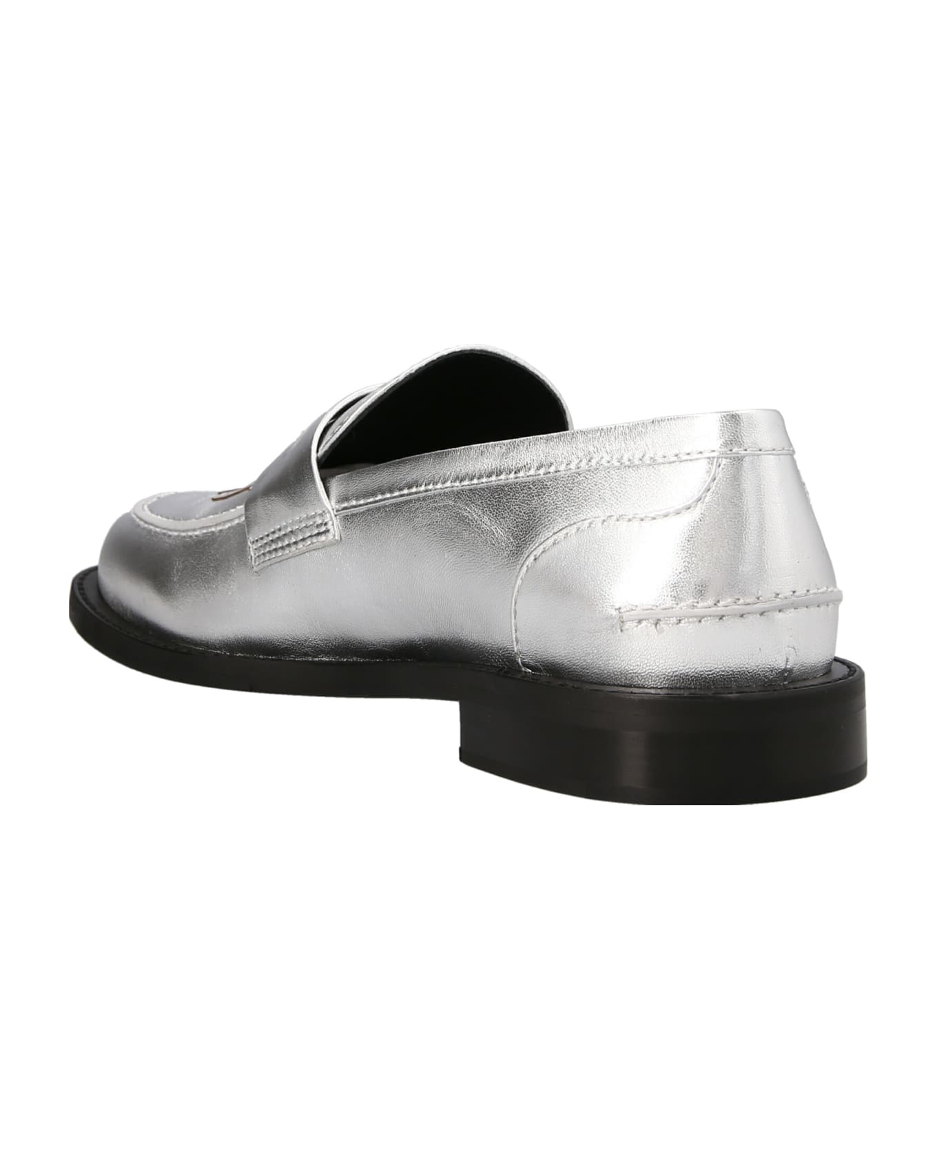 J.W. Anderson Logo Loafers - Silver