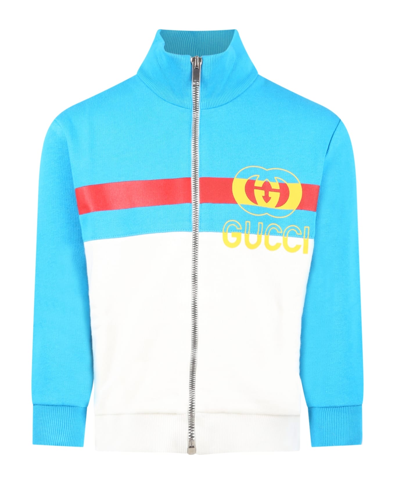 Gucci Multicolor Sweatshirt For Boy With Logo - Multicolor