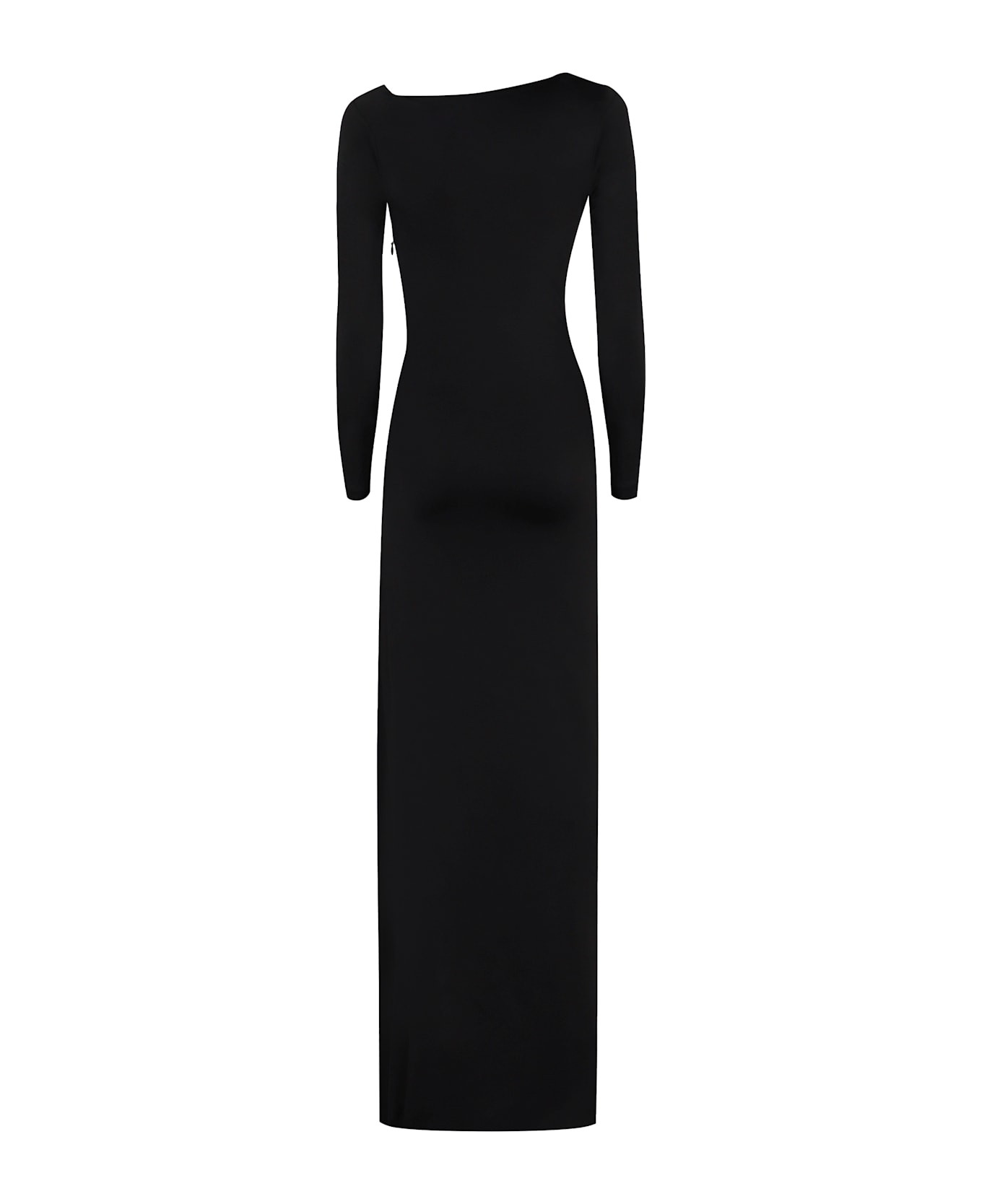 Victoria Beckham Draped Jersey Gown - black