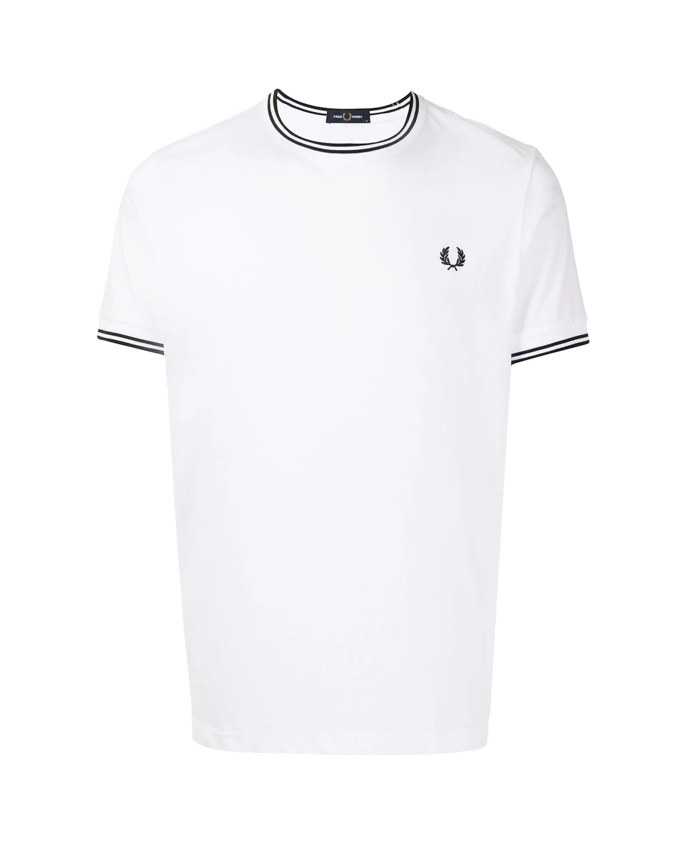 Fred Perry Fp Twin Tipped T-shirt - White