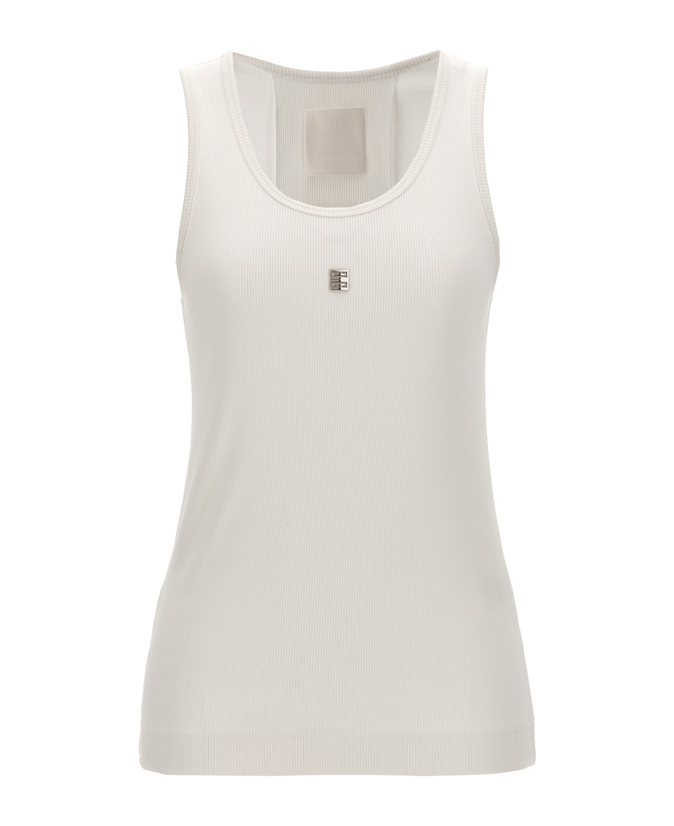 Givenchy Logo Plaque Top - Bianco