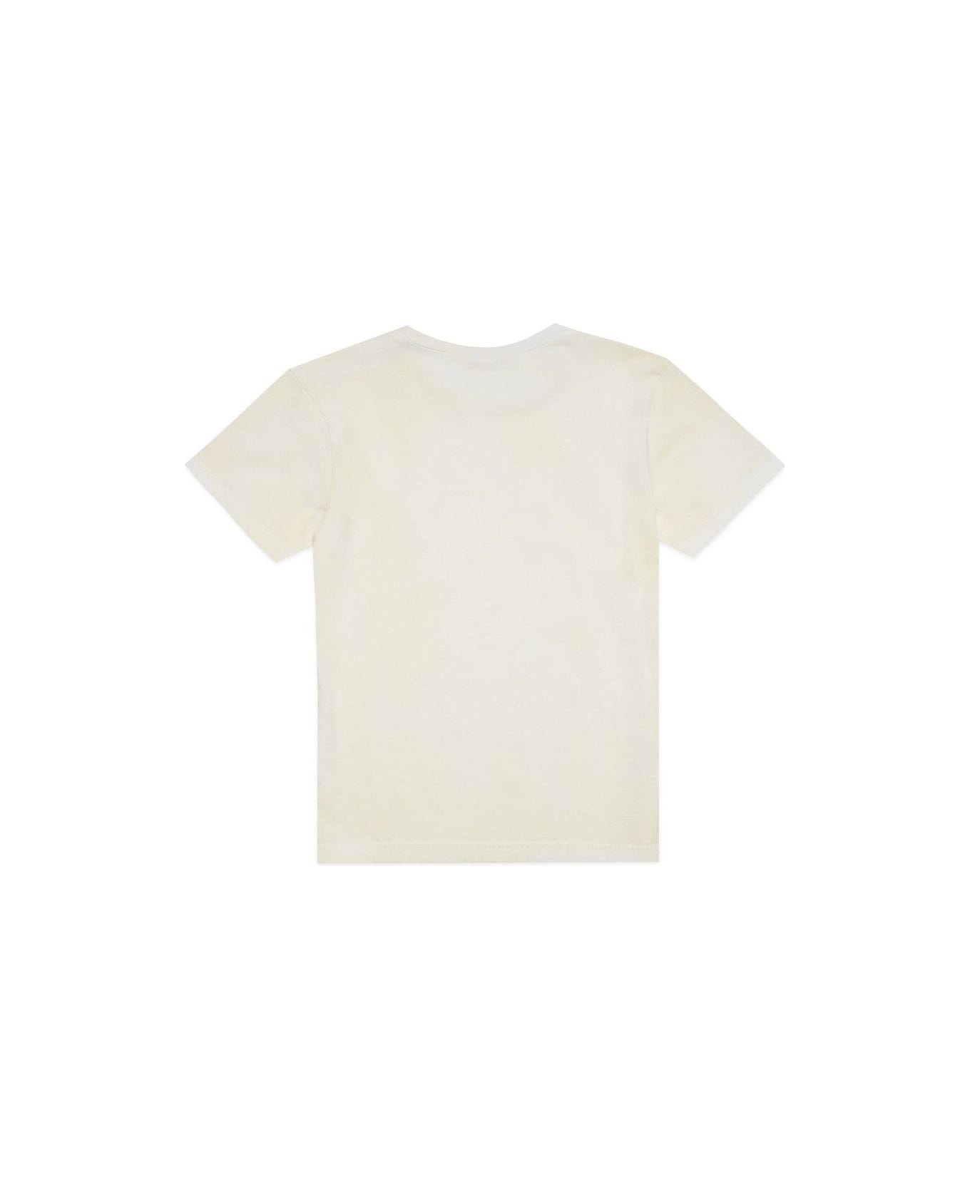 N.21 Logo Printed Crewneck T-shirt - Panna Tシャツ＆ポロシャツ