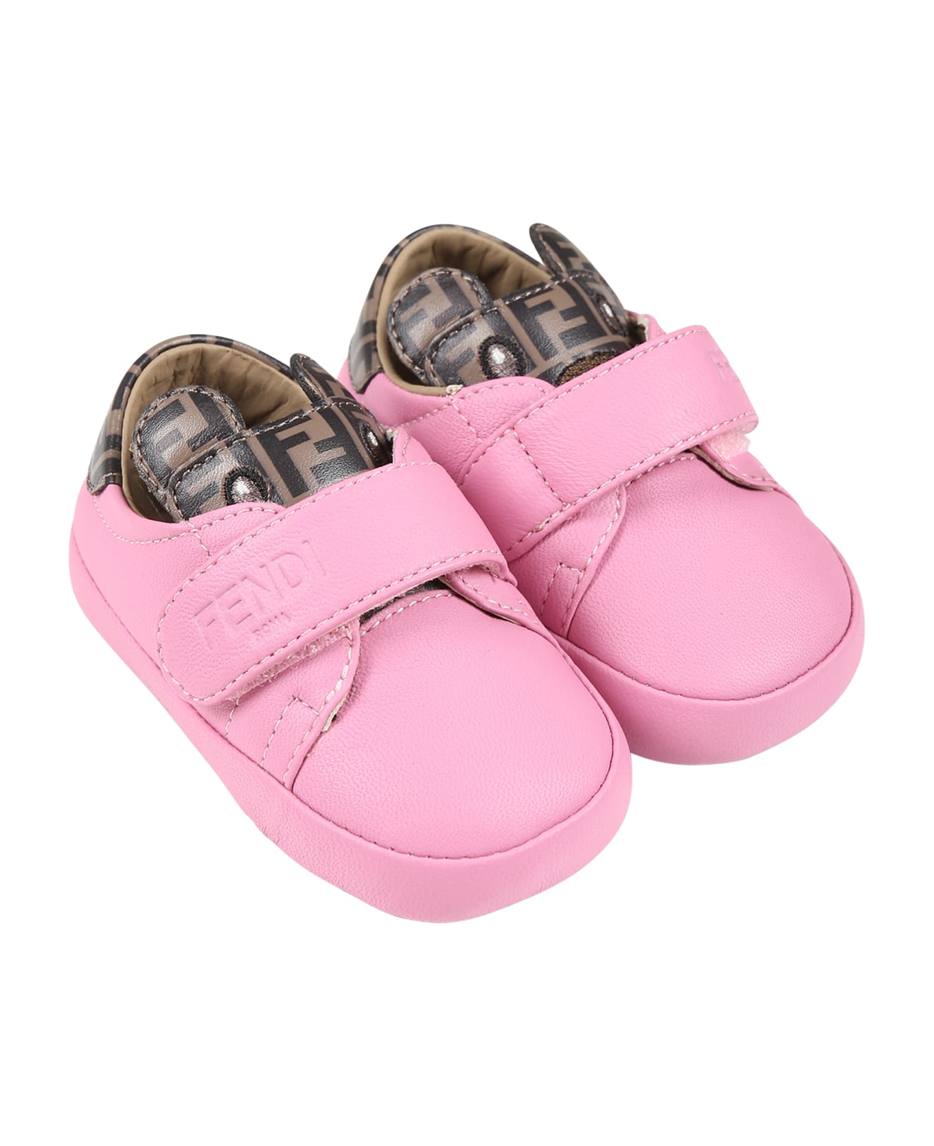 Fendi Fuchsia Sneakers For Baby Girl - Fuchsia