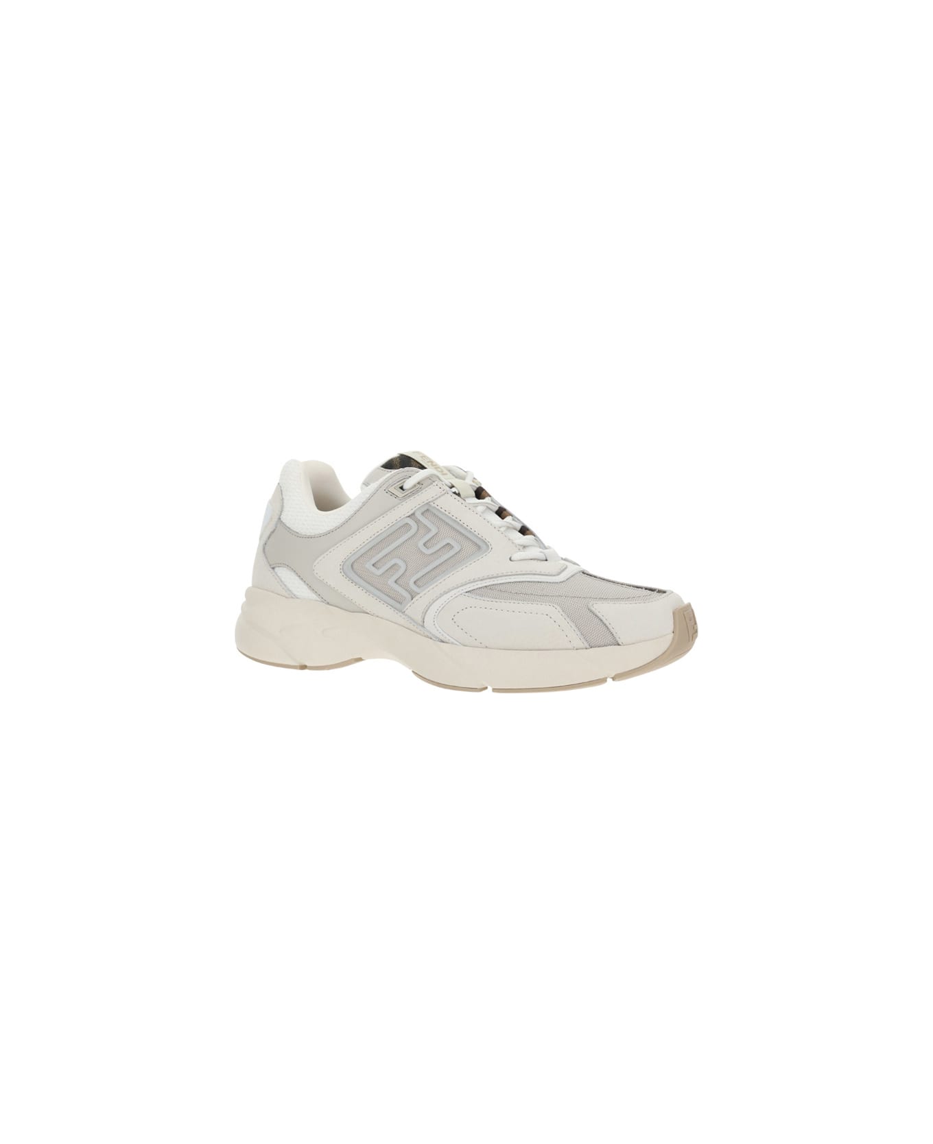 Fendi Faster Sneakers - WHITE