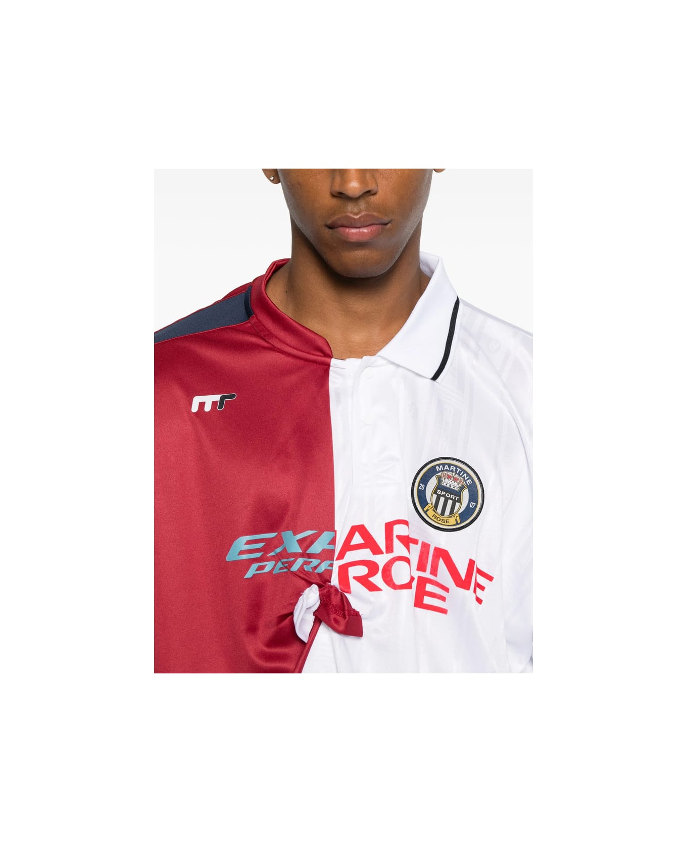 Martine Rose Sweater - WHITE/RED