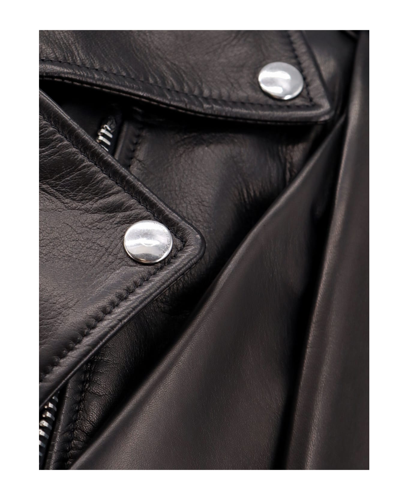 Alexander McQueen Biker Vest - Black レザージャケット