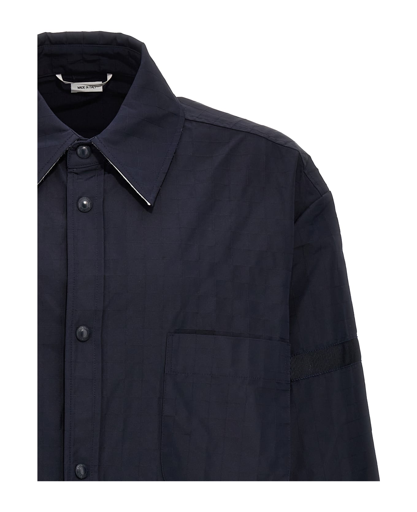Thom Browne 'snap Front' Overshirt - Blue