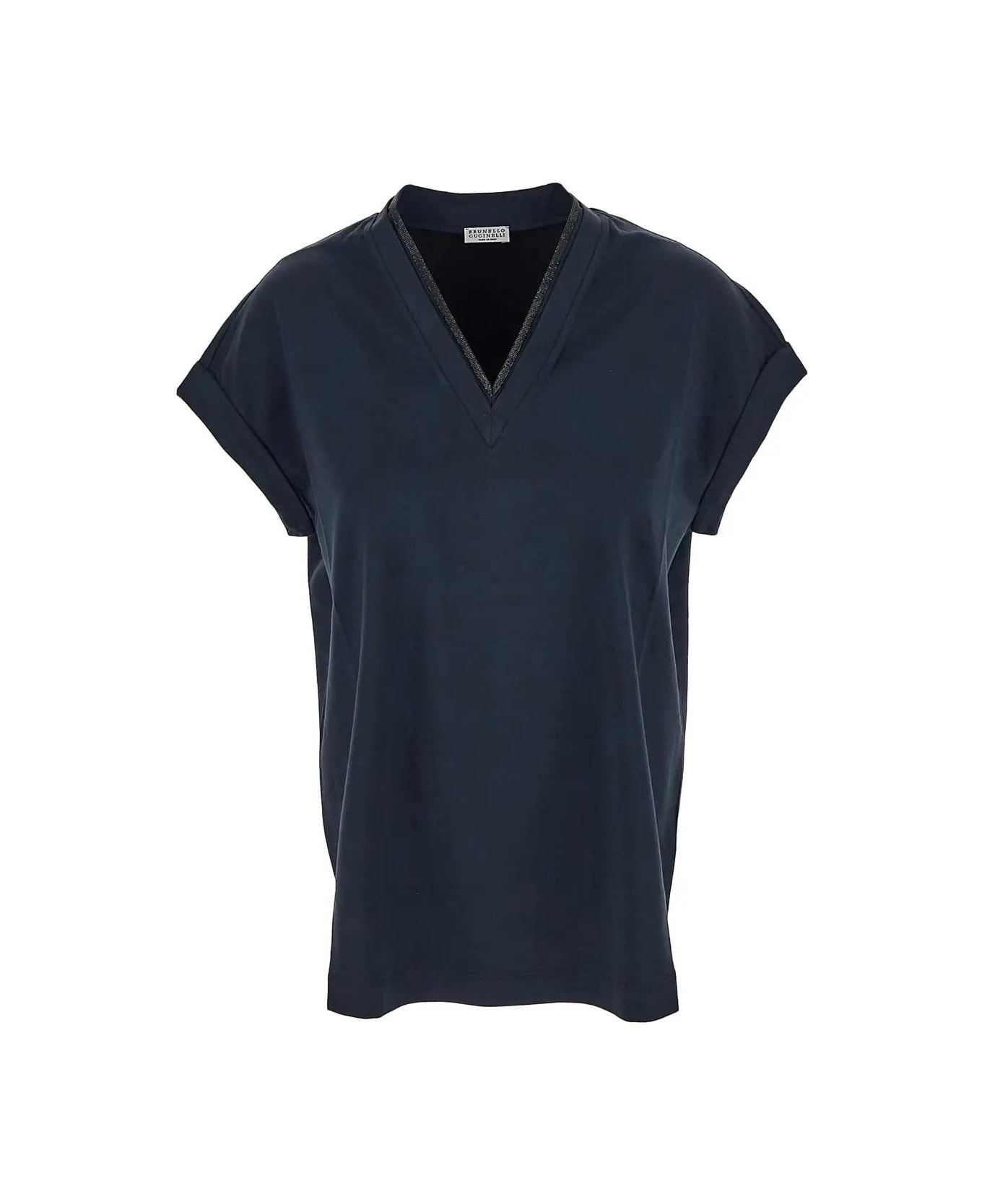 Brunello Cucinelli Cotton T-shirt - Blue