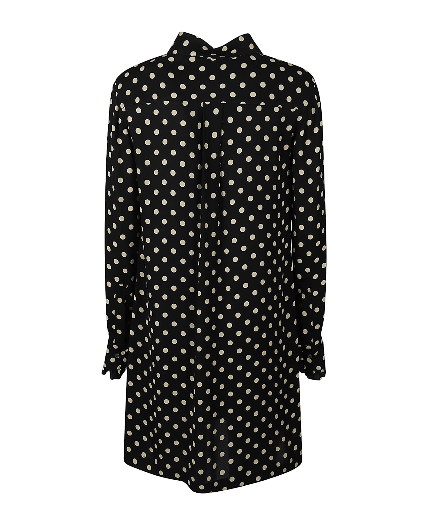 Aspesi Dotted Print Dress - Black