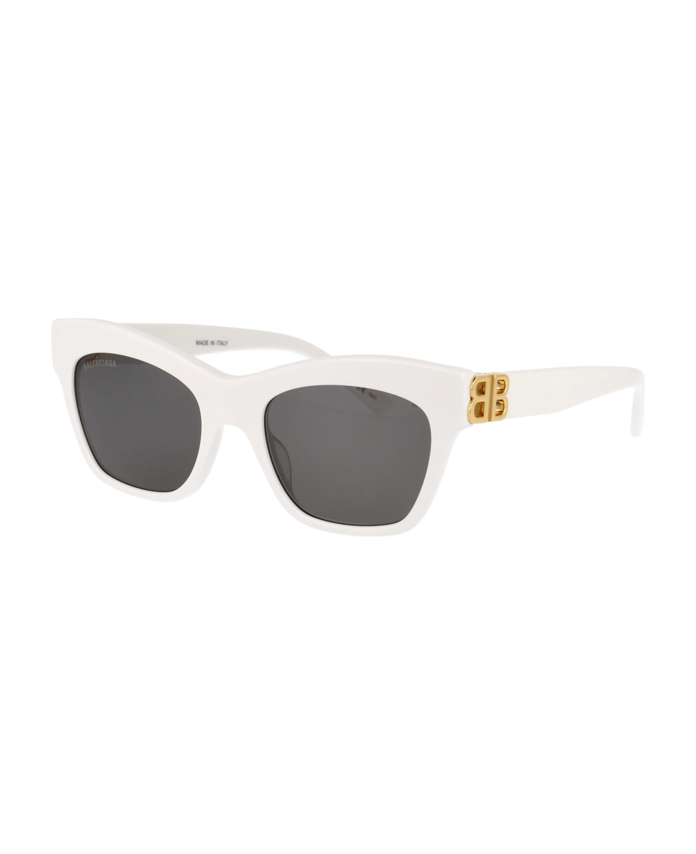 Balenciaga Eyewear Bb0132s Sunglasses - 006 WHITE GOLD GREY