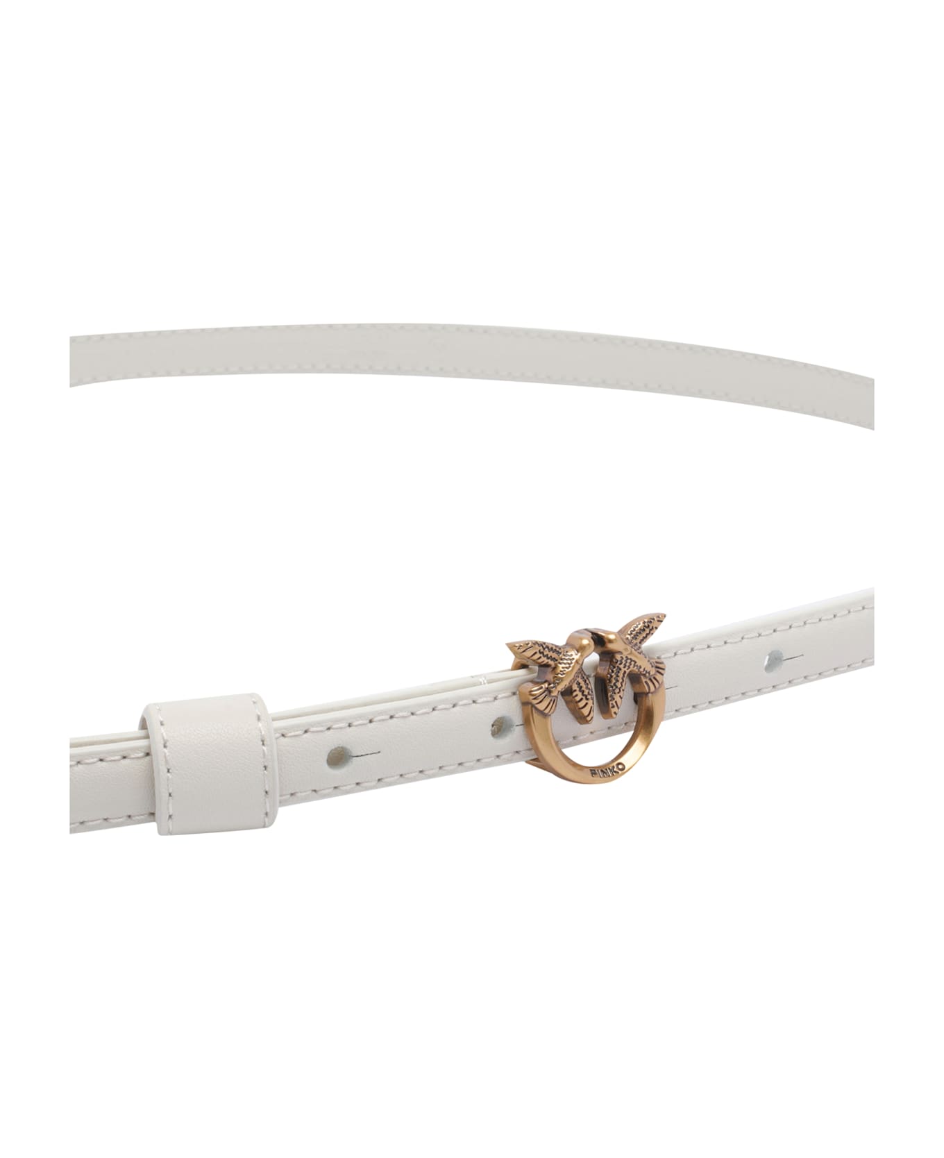 Pinko Love Berry Belt - WHITE