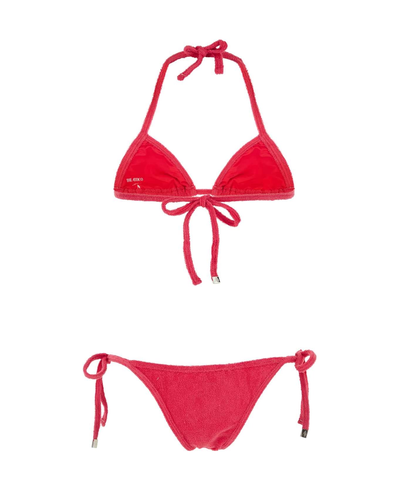 The Attico Fuchsia Terry Fabric Bikini - 366