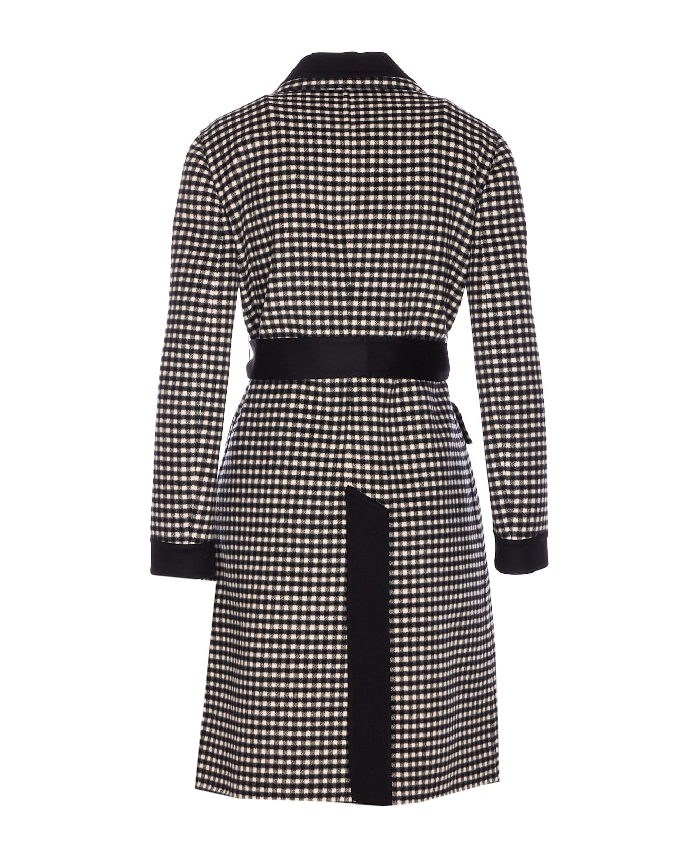 Valentino Garavani Micro Vichy Coat - Black
