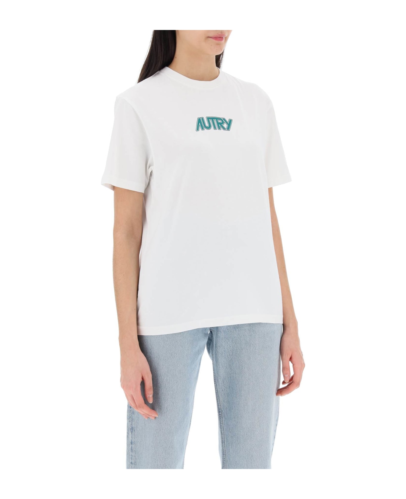 Autry T-shirt With Printed Logo - White