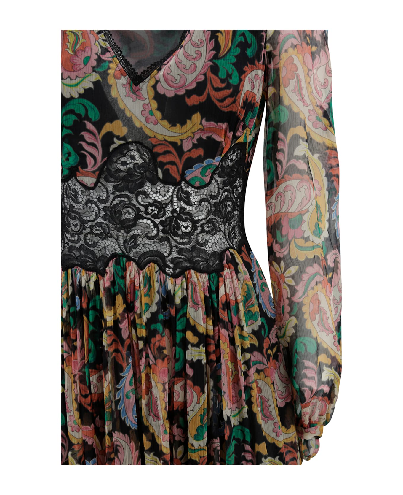 Etro Multicoloured Paisley-patterned Long Dress