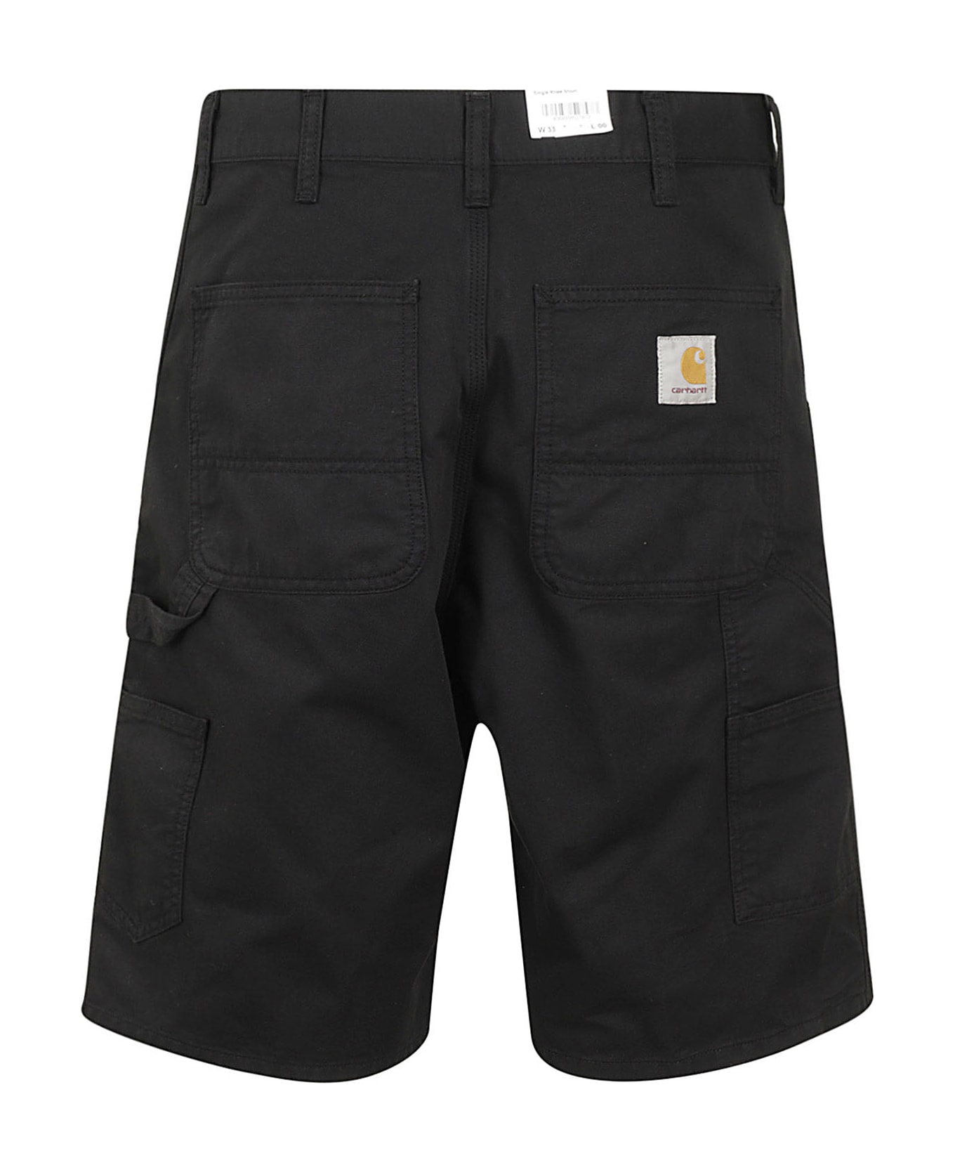 Carhartt Single Knee - Black Garment Dyed ショートパンツ
