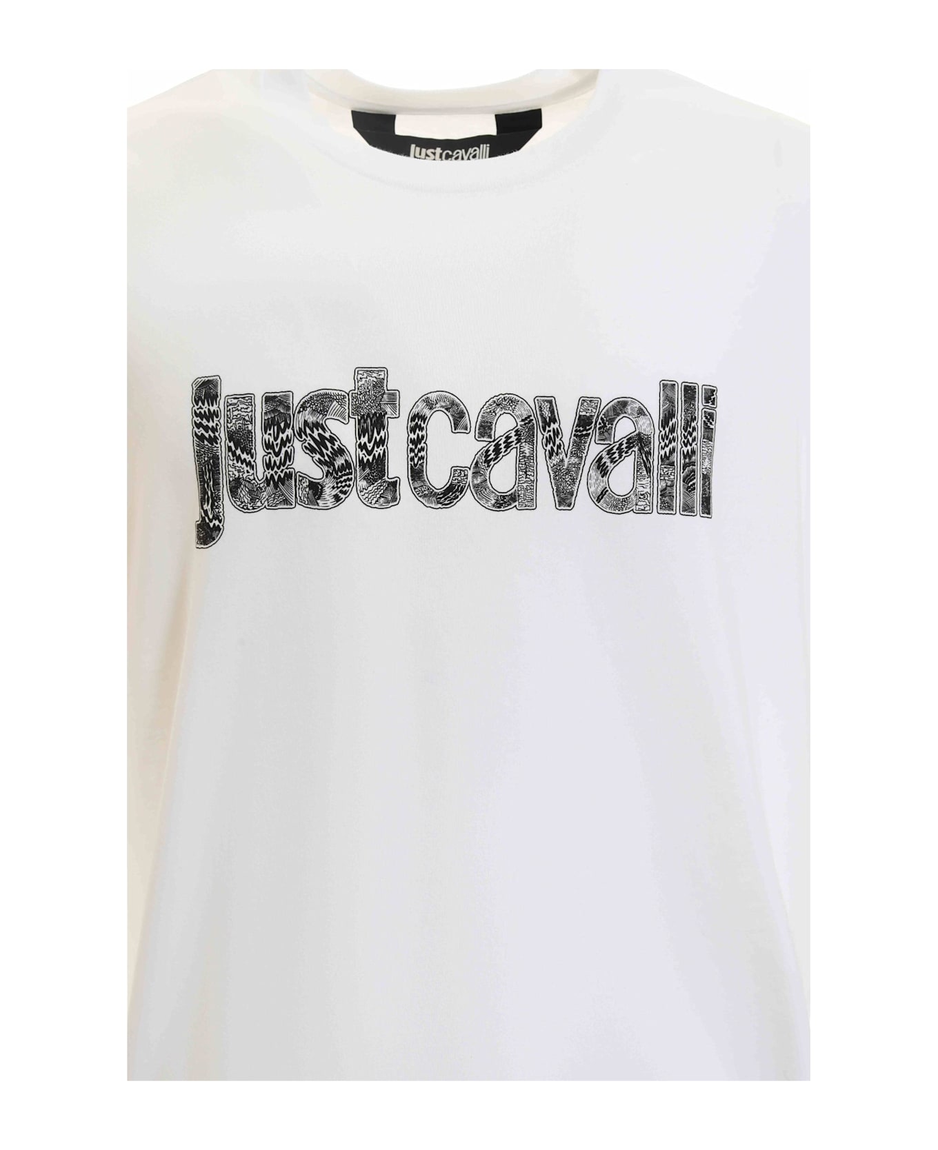 Just Cavalli White Short Sleeves T-shirt - White