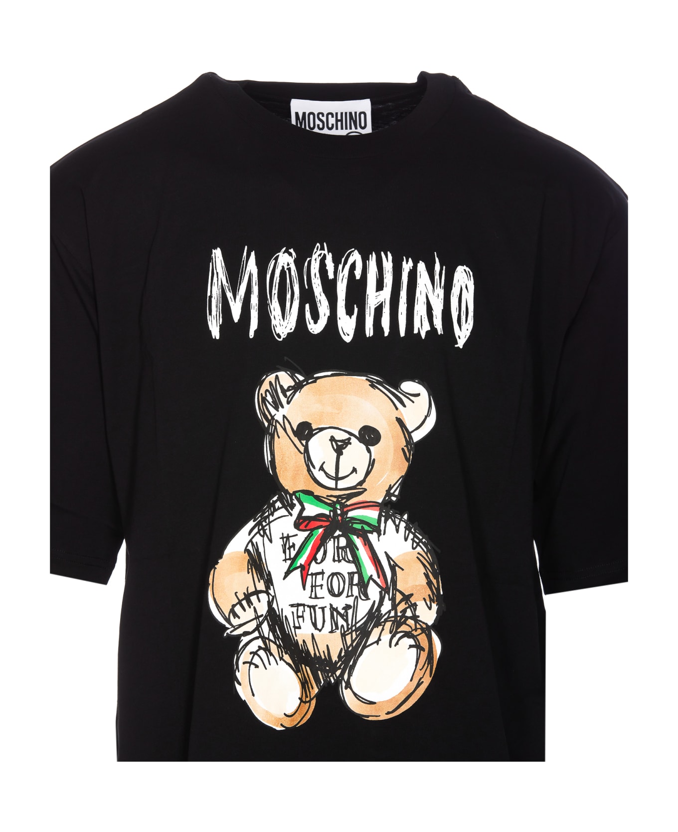 Moschino Drawn Teddy Bear T-shirt - Black シャツ