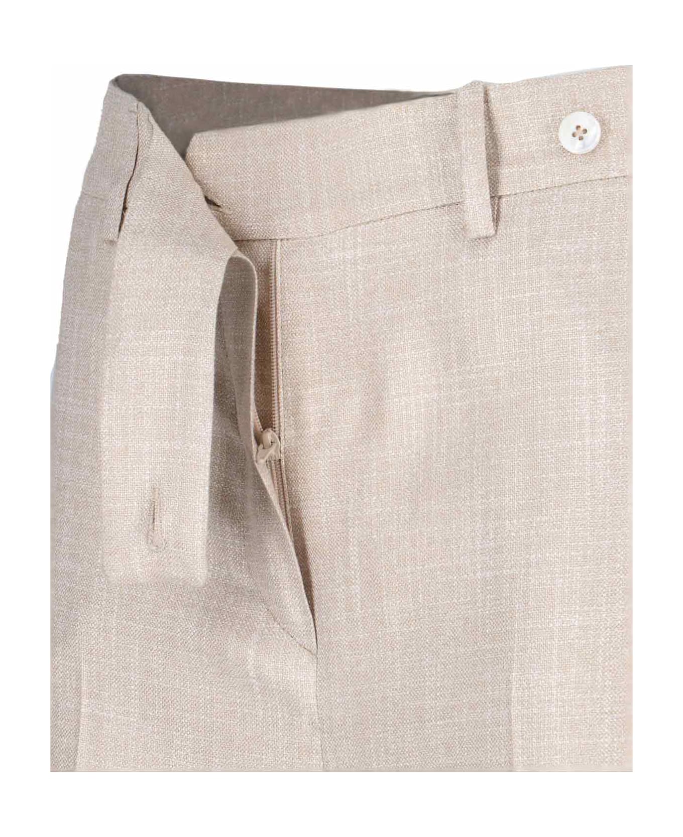 Kiton Straight Pants - Beige