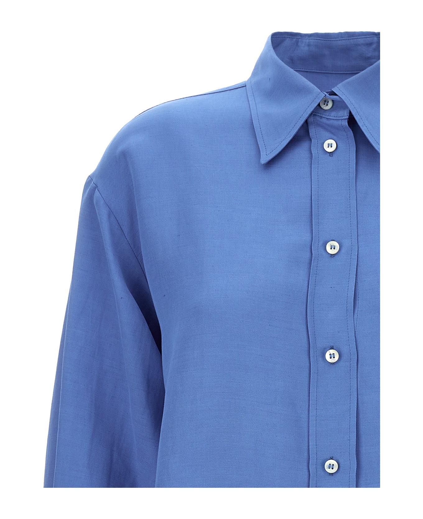 Alberto Biani Boyfriend Shirt - Light Blue