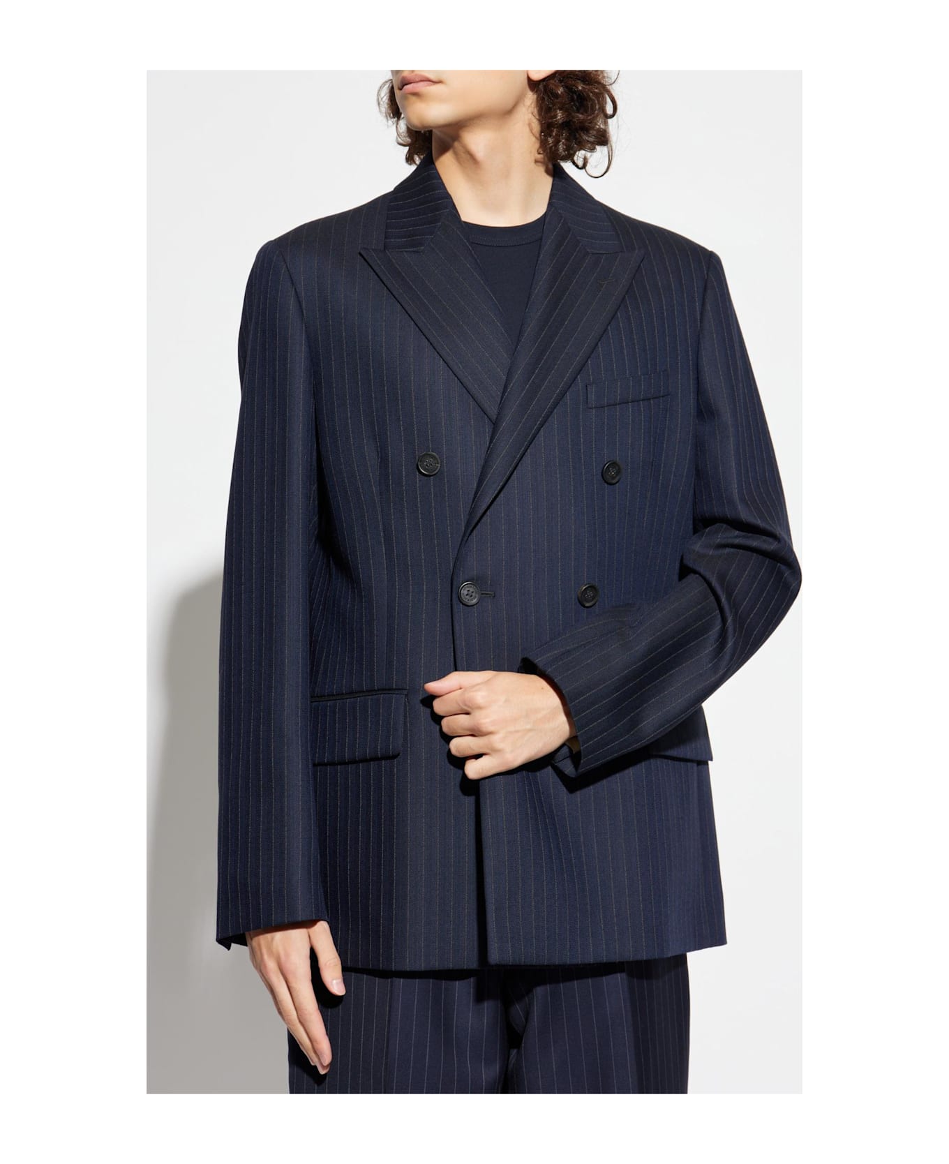 Golden Goose Pinstripe Blazer - Navy