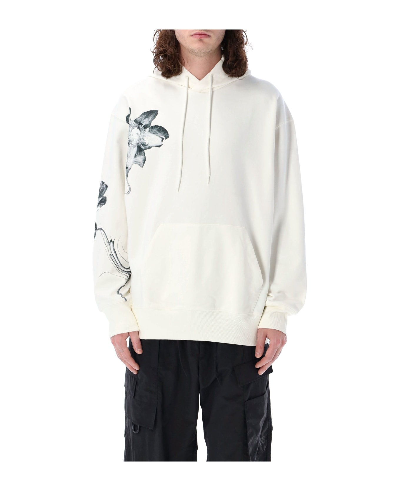 Y-3 Graphich French Terry Hoodie - WHITE