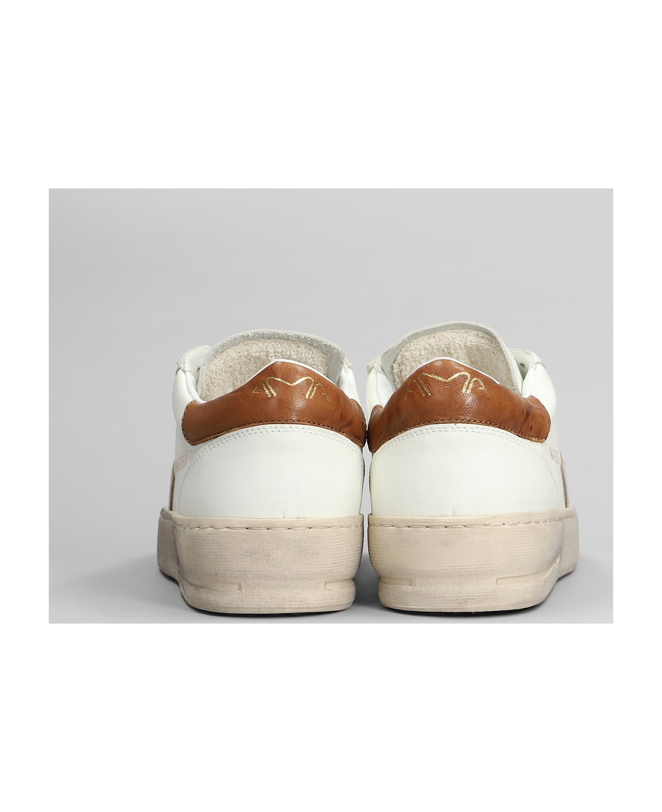 AMA-BRAND Sneakers In White Leather - white