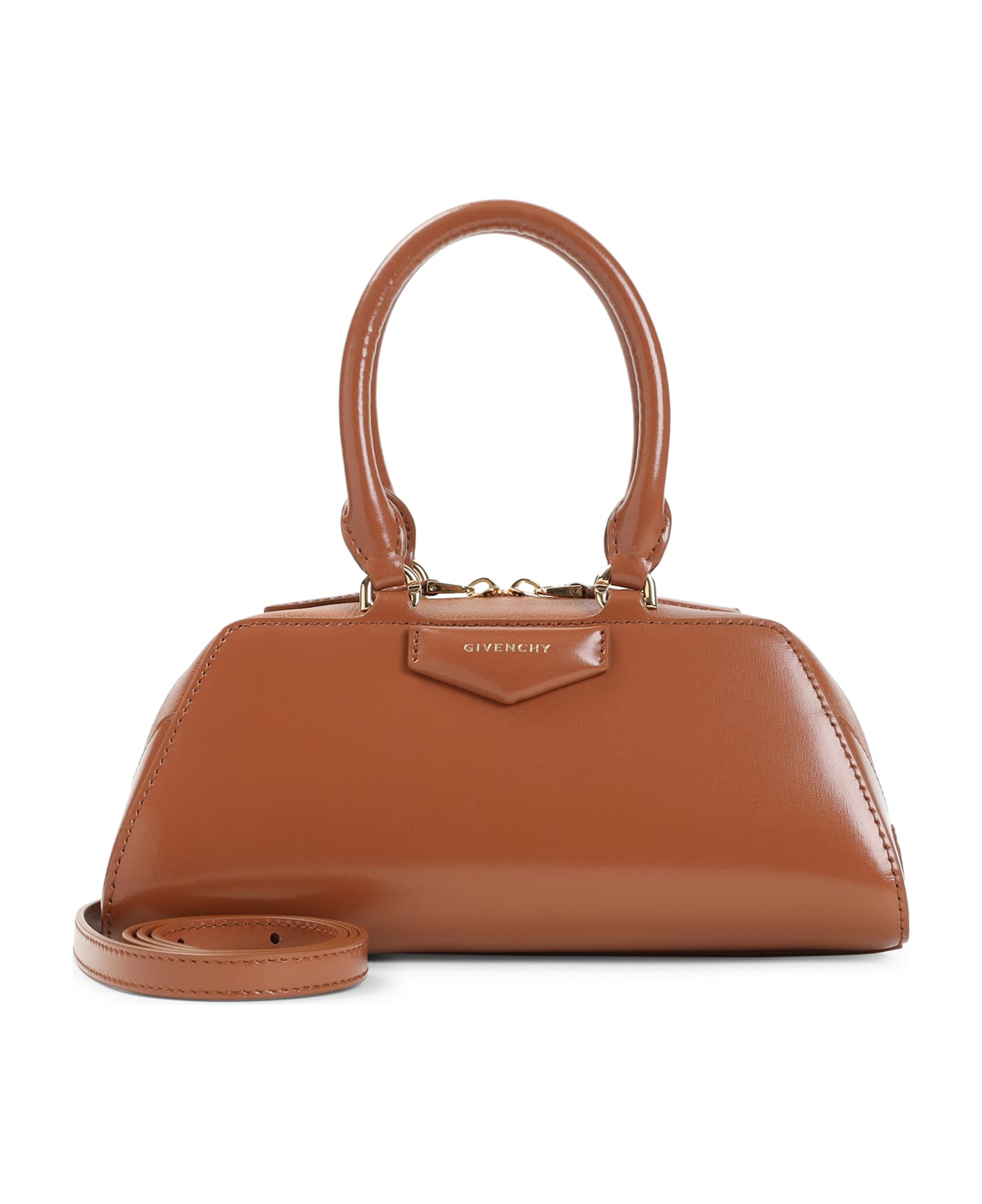 Givenchy Antigona East West Mini Bag - Caramel Brown
