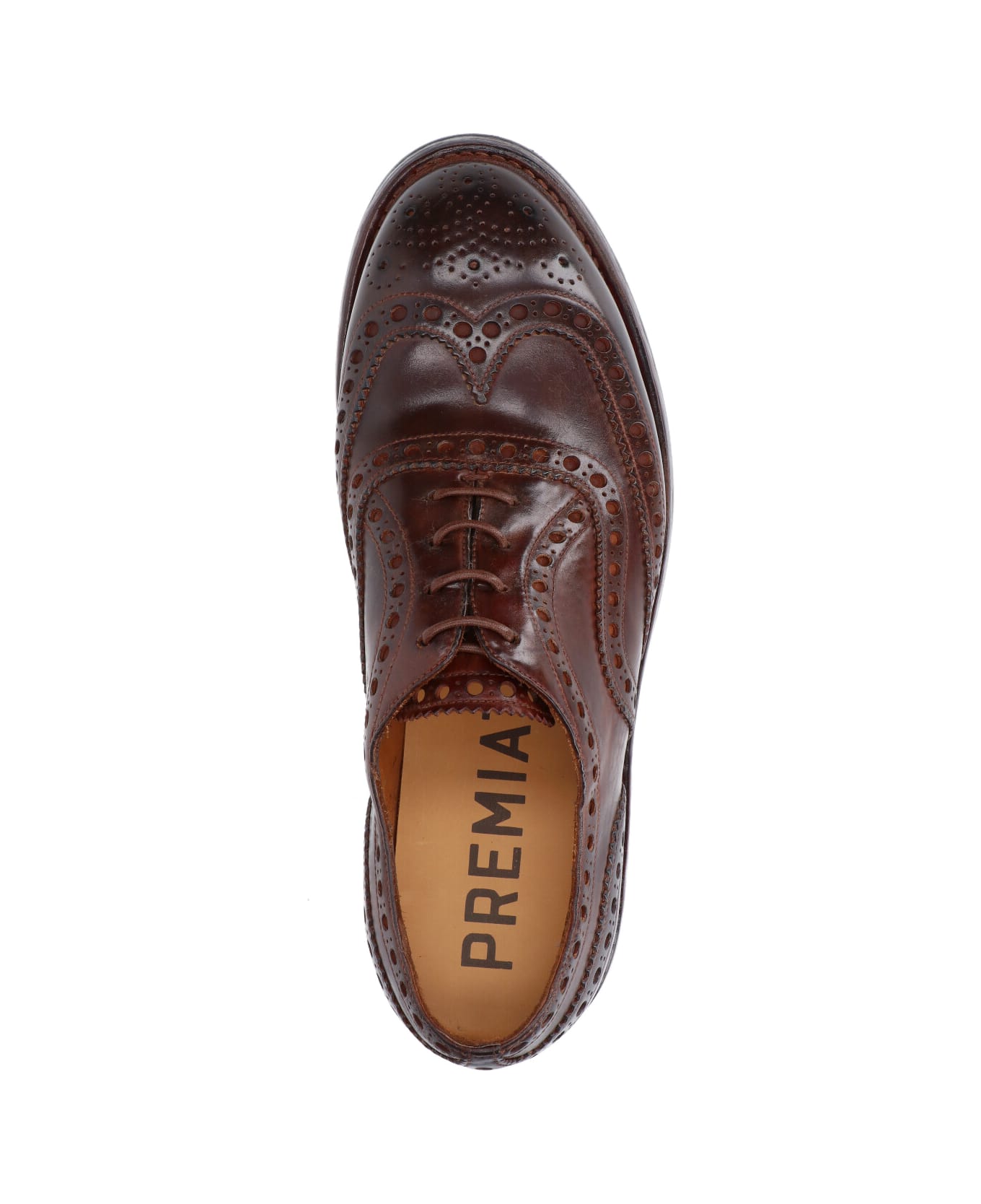 Premiata Calf Leather Derby Shoes - Brown