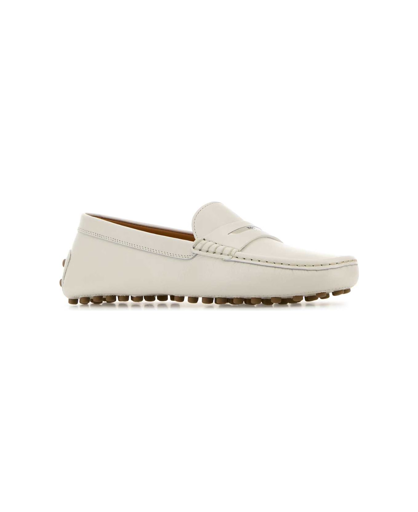Tod's White Leather Loafers - BIANCOCALCE