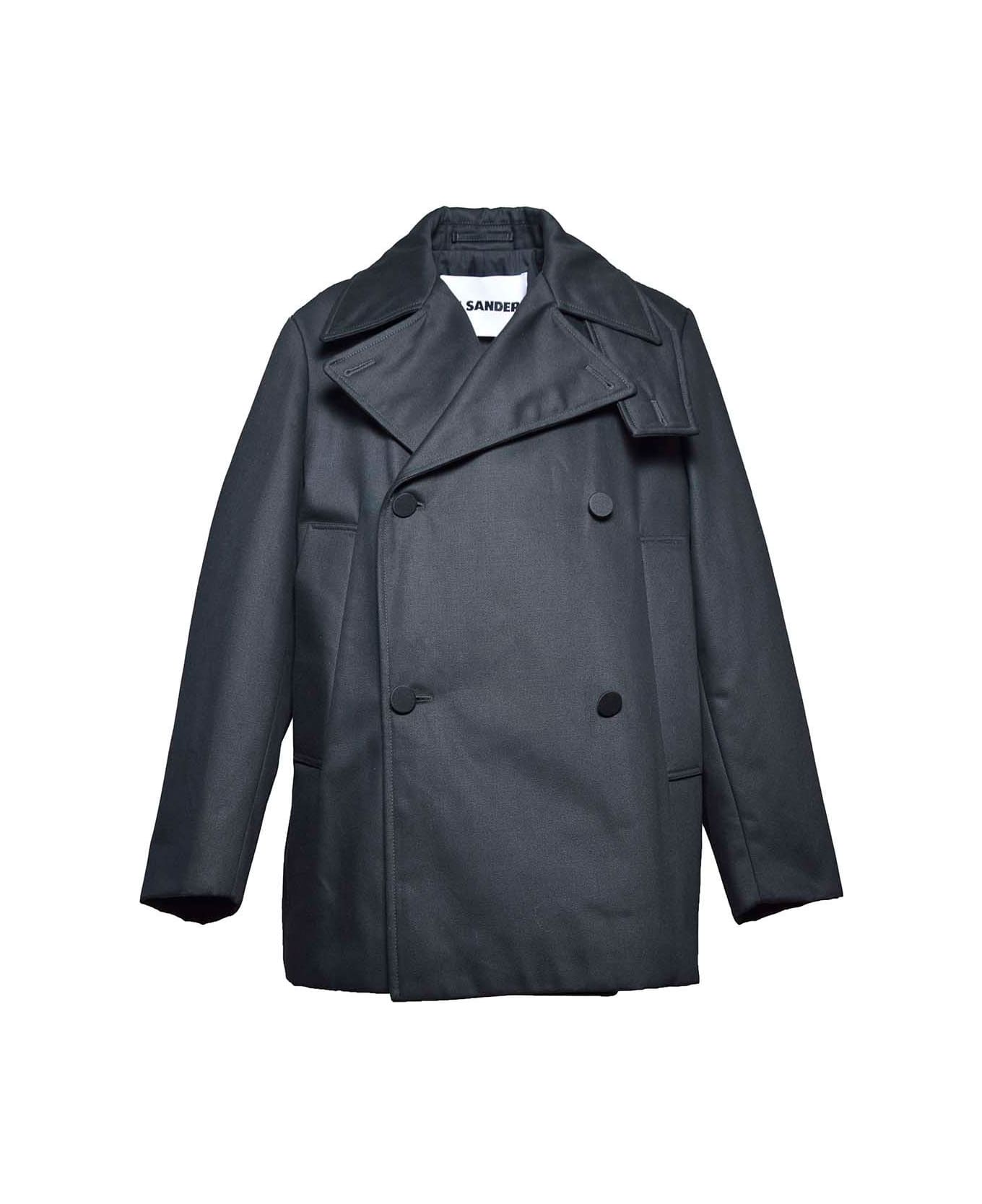 Jil Sander Padded Caban Jacket - Nero