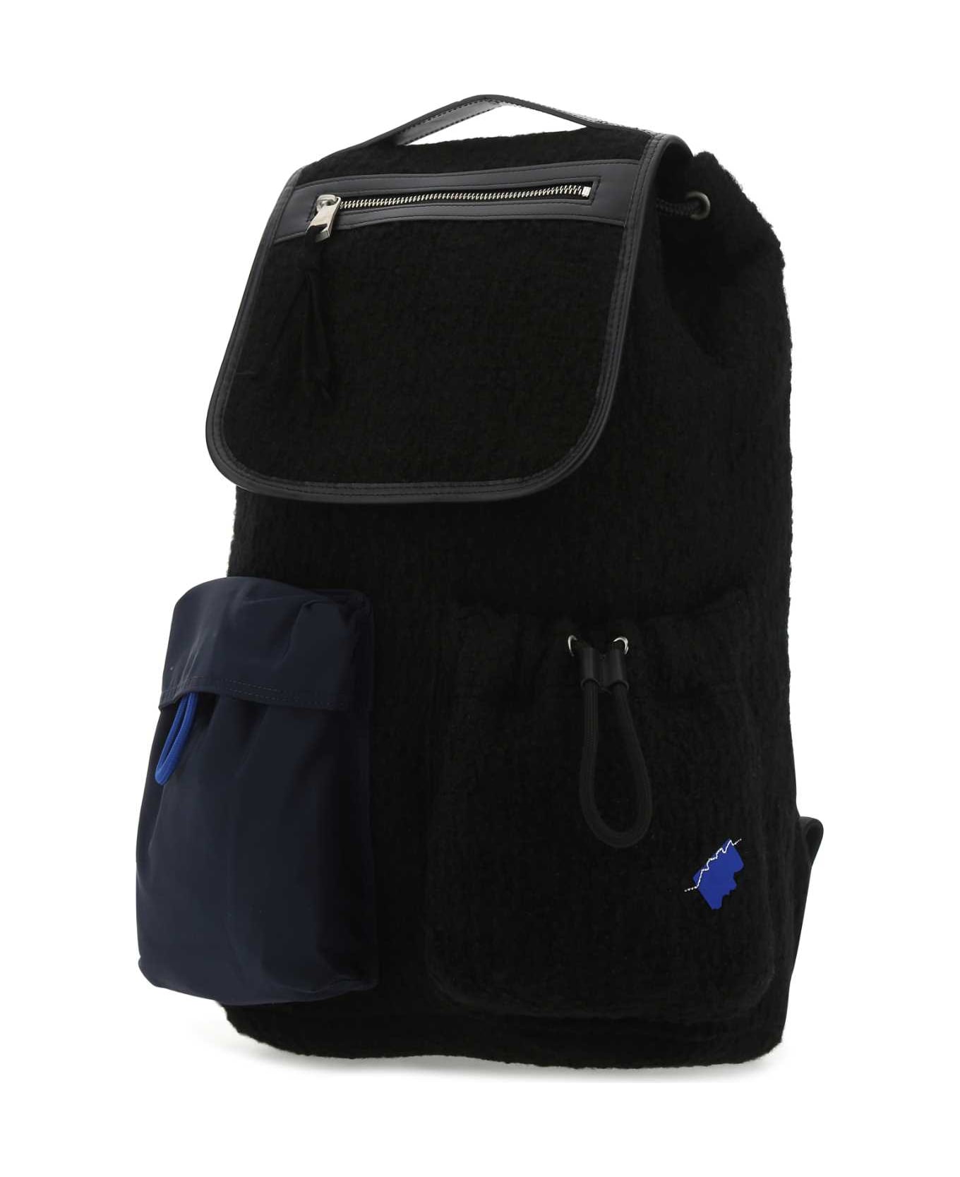 Ader Error Black Boucle Backpack - BLACK バックパック