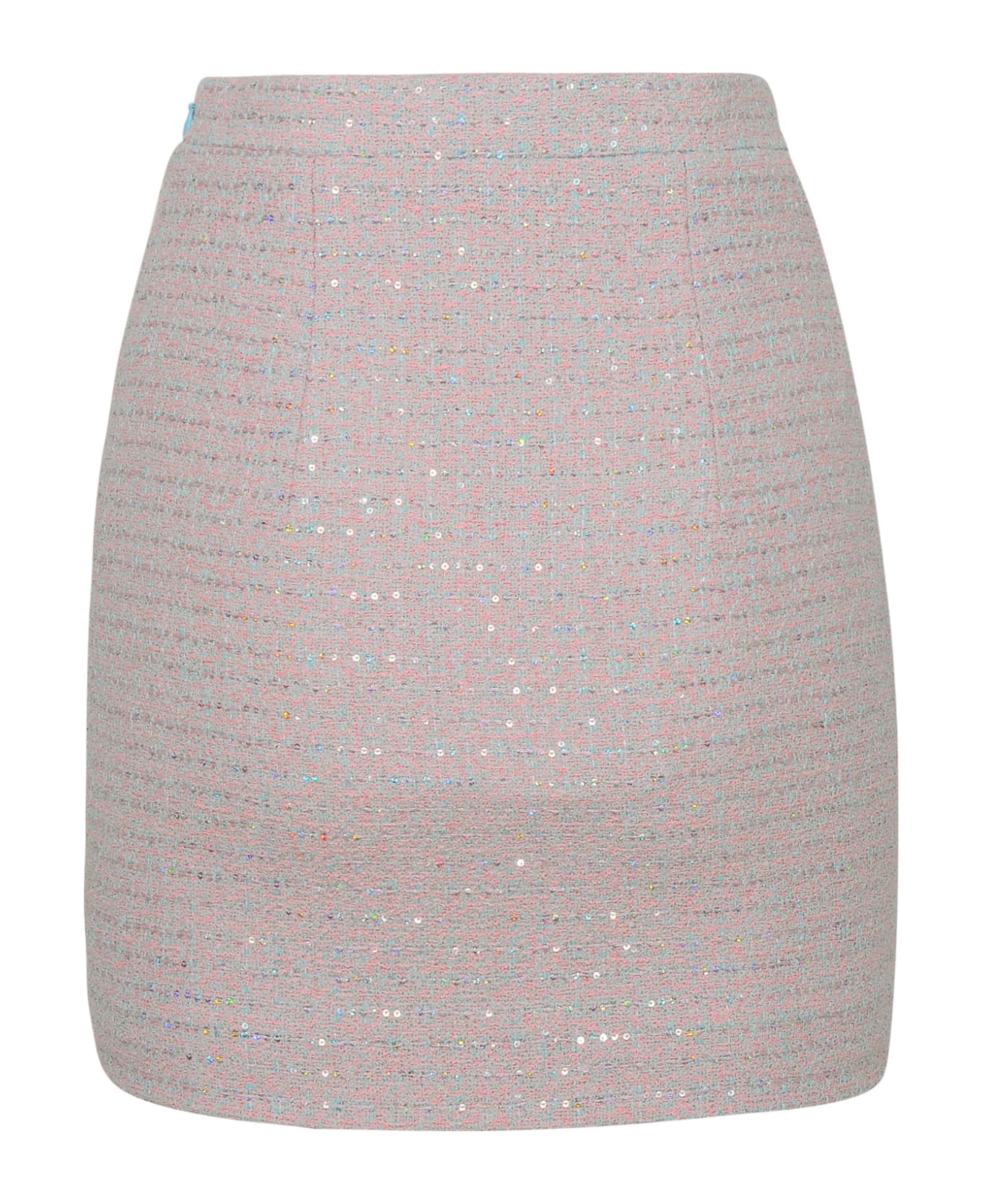 Alessandra Rich Pink Cotton Blend Skirt - Pink