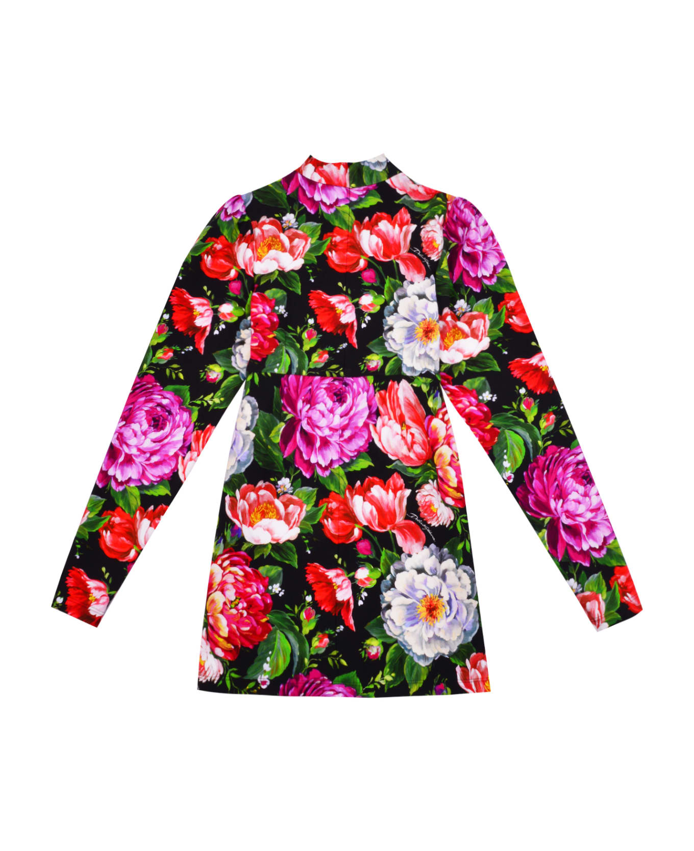 Dolce & Gabbana Flower Print Midi Dress - Multicolor