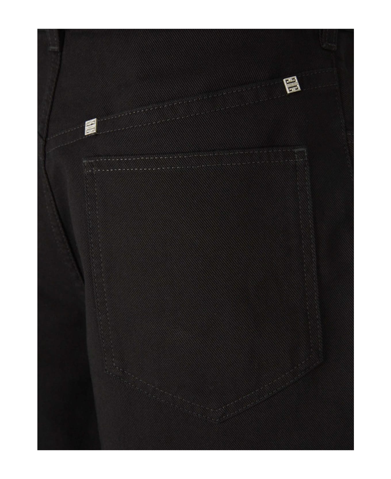 Givenchy Low Crotch Wide Jeans - BLACK ボトムス