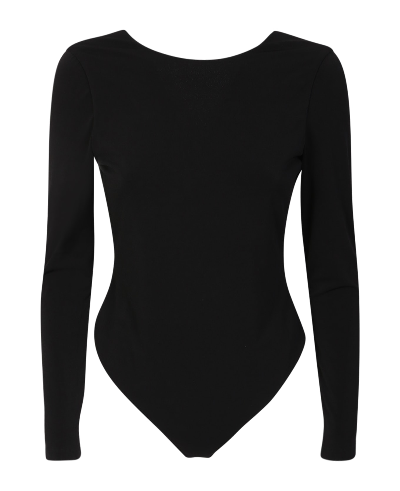 Alice + Olivia Marcella Chain Detail Black Bodysuit - Black
