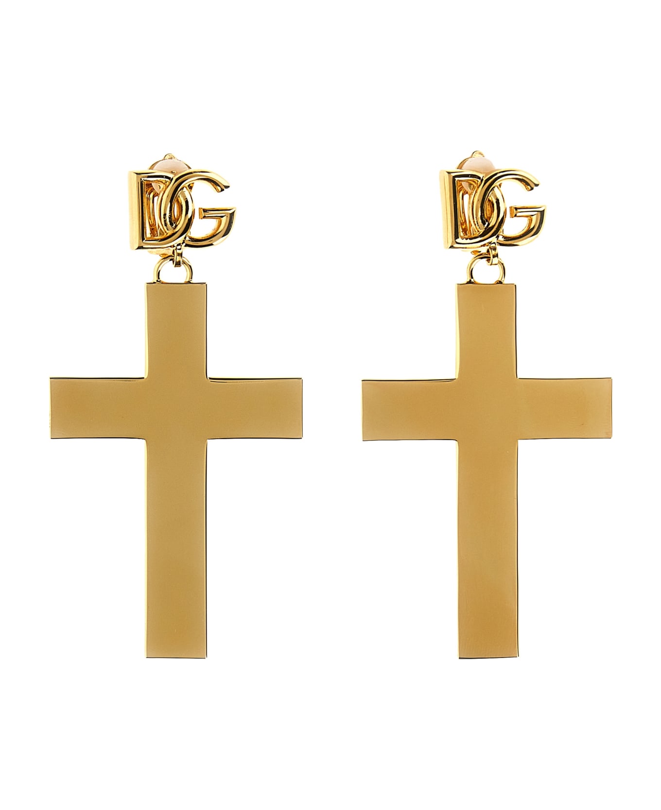 Dolce & Gabbana Cross Earrings - Gold ジュエリー