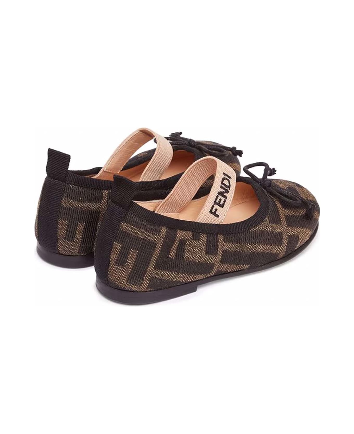 Fendi Kids Flat Shoes Brown - Brown
