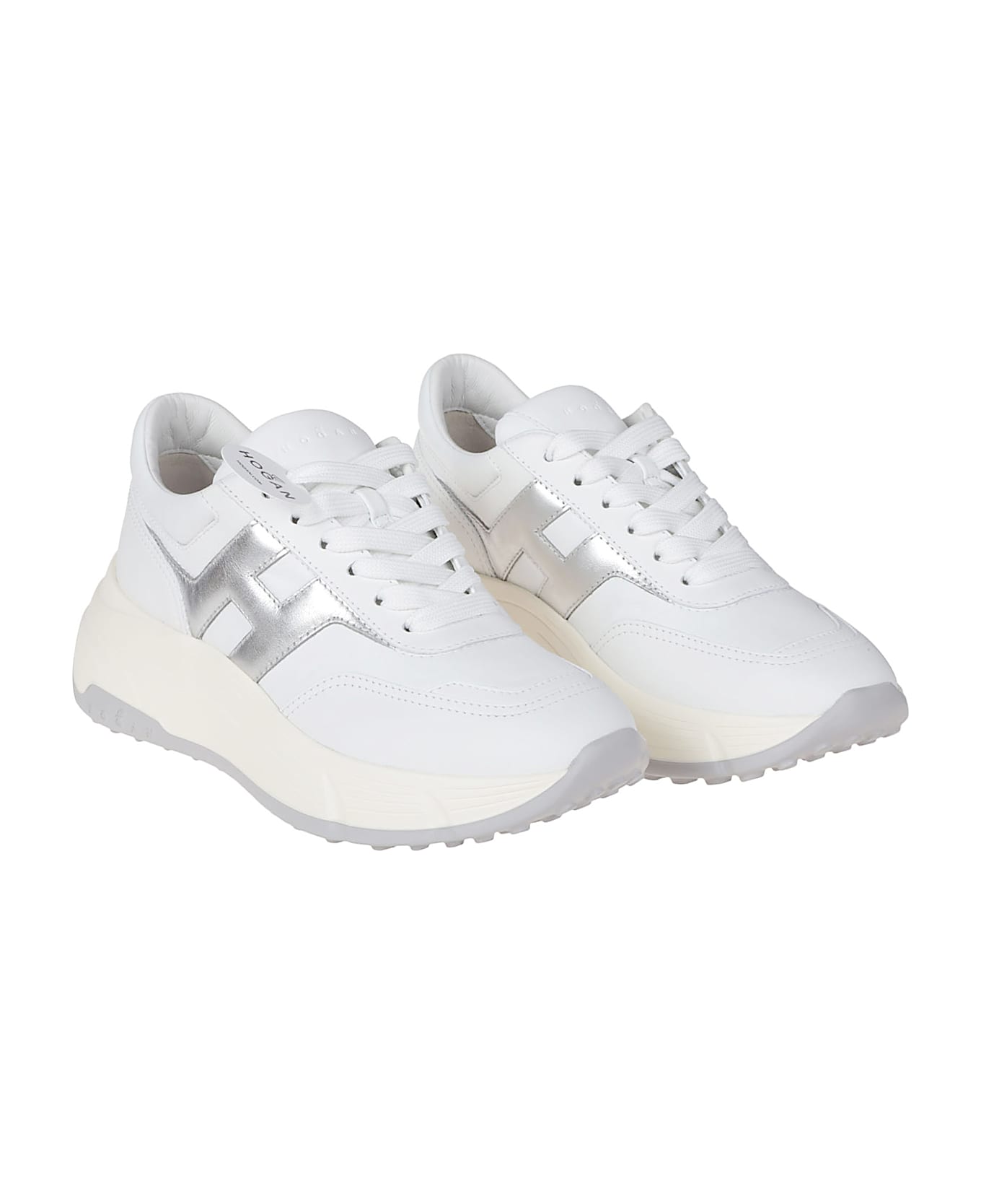 Hogan H669 Sneakers - Bianco/argento