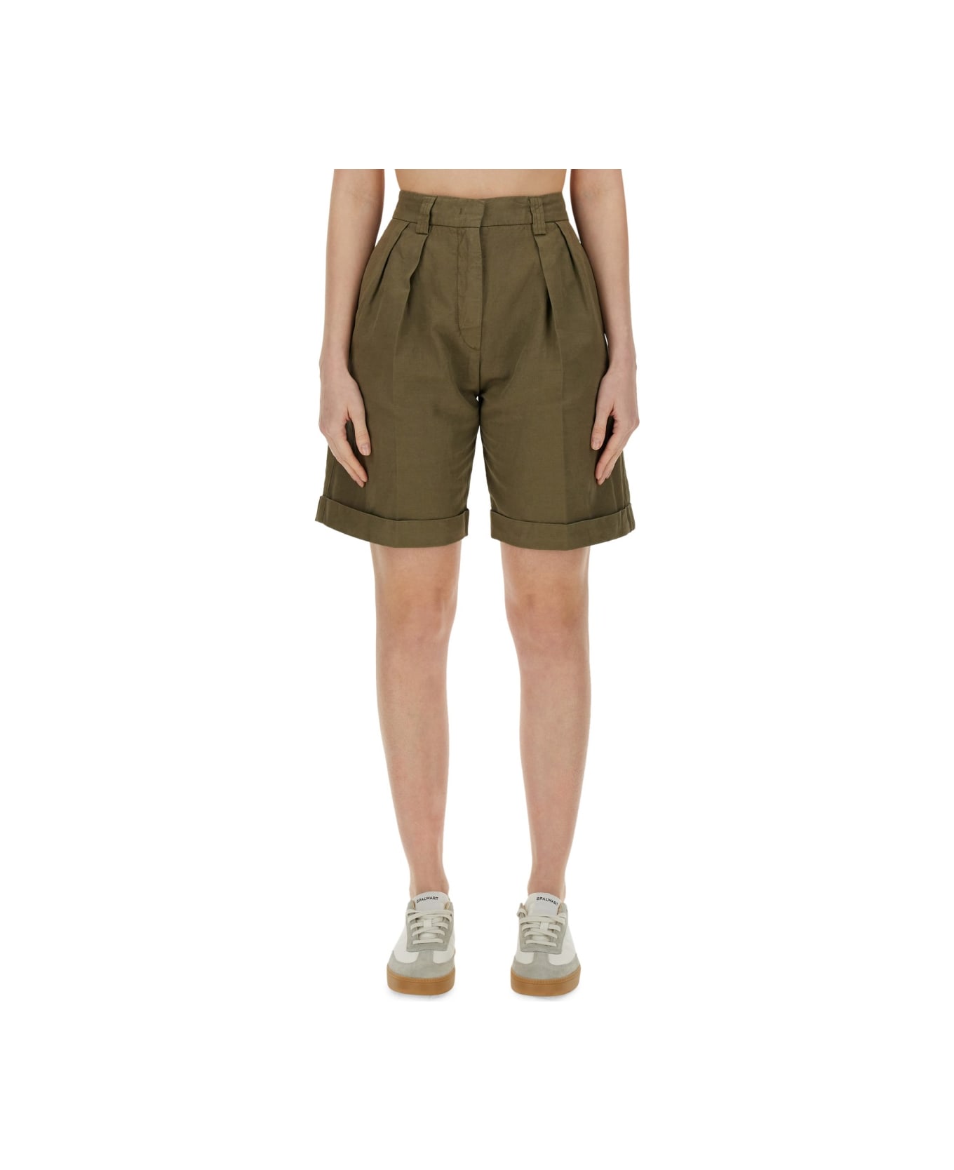 Aspesi Cotton Shorts - MILITARY GREEN
