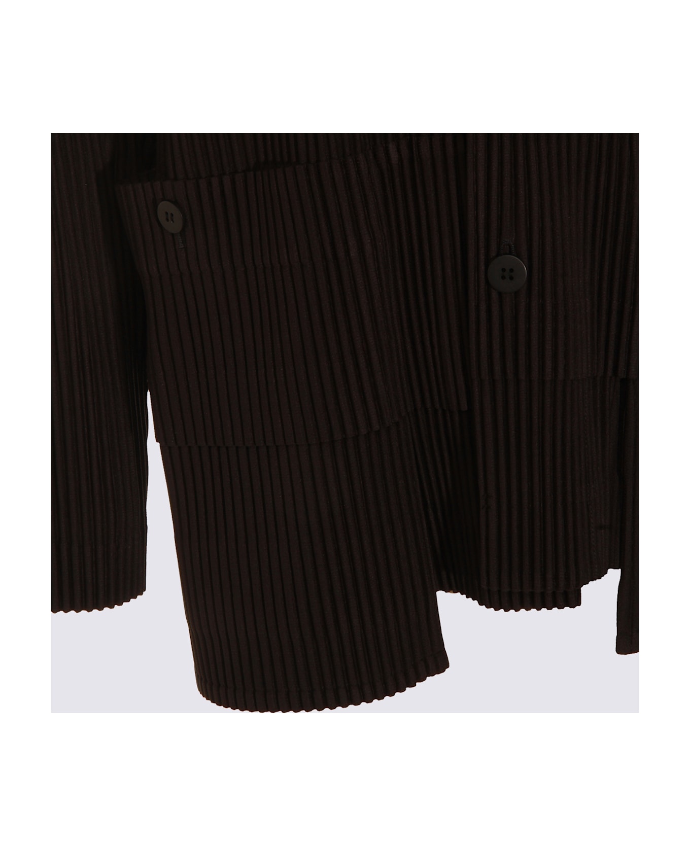 Homme Plissé Issey Miyake Dark Grey Blazer - Black