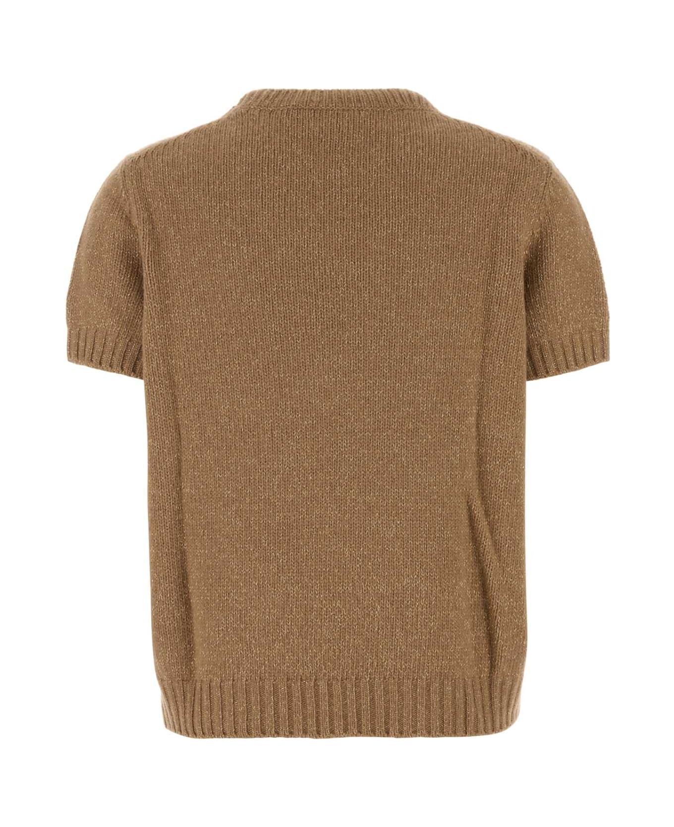 Prada Biscuit Wool Blend Sweater - CAMMELLO+ORO